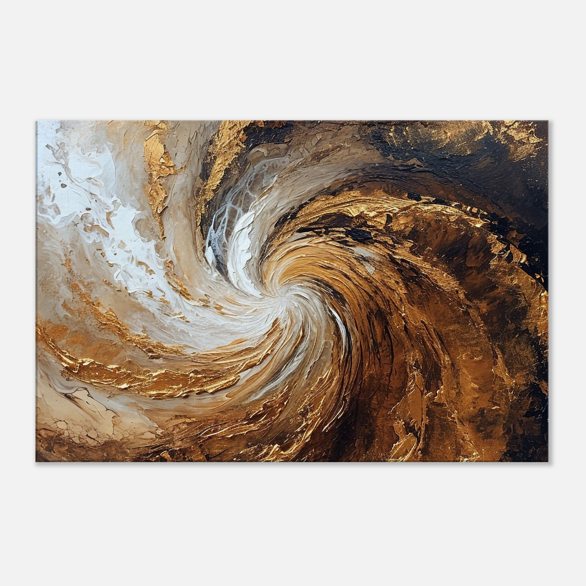 Golden Vortex Canvas