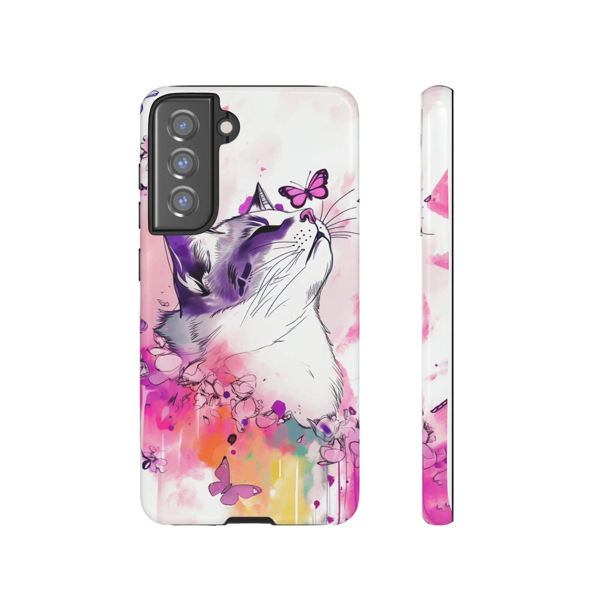 Whimsical Cat Phone Case