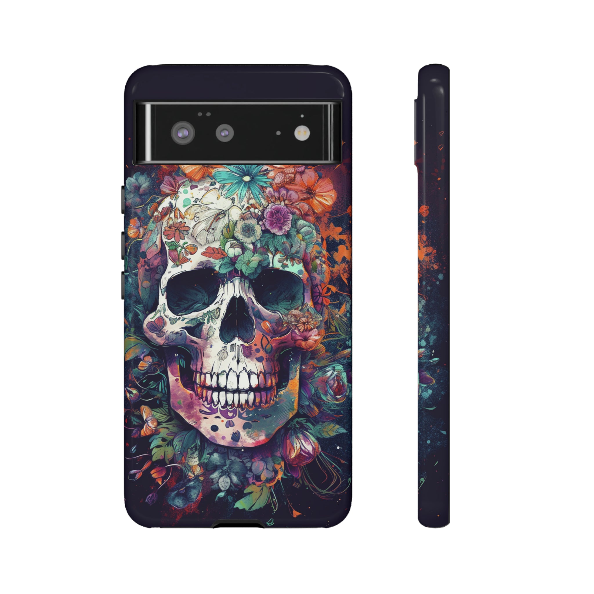 Floral Skull Phone Case