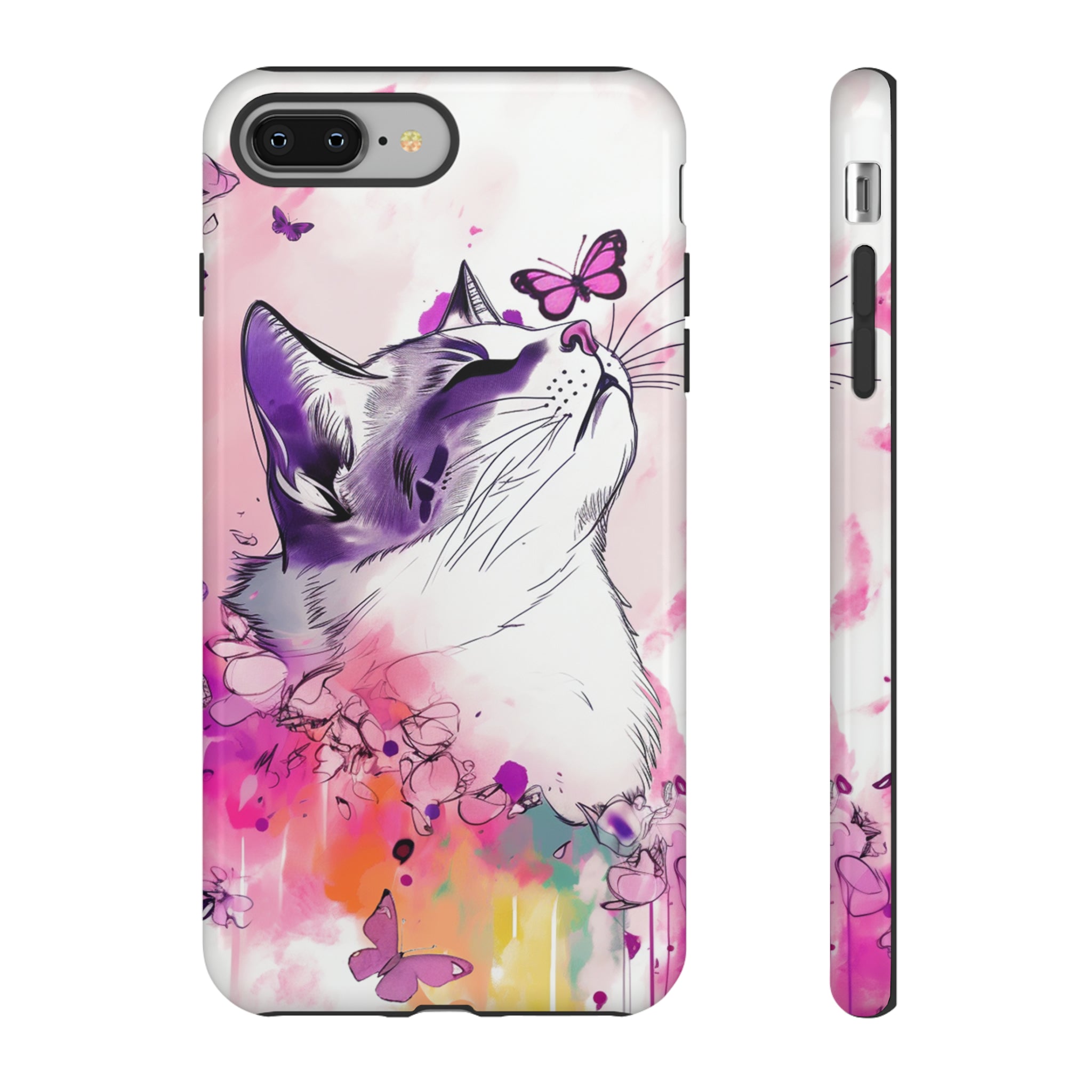 Whimsical Cat Phone Case