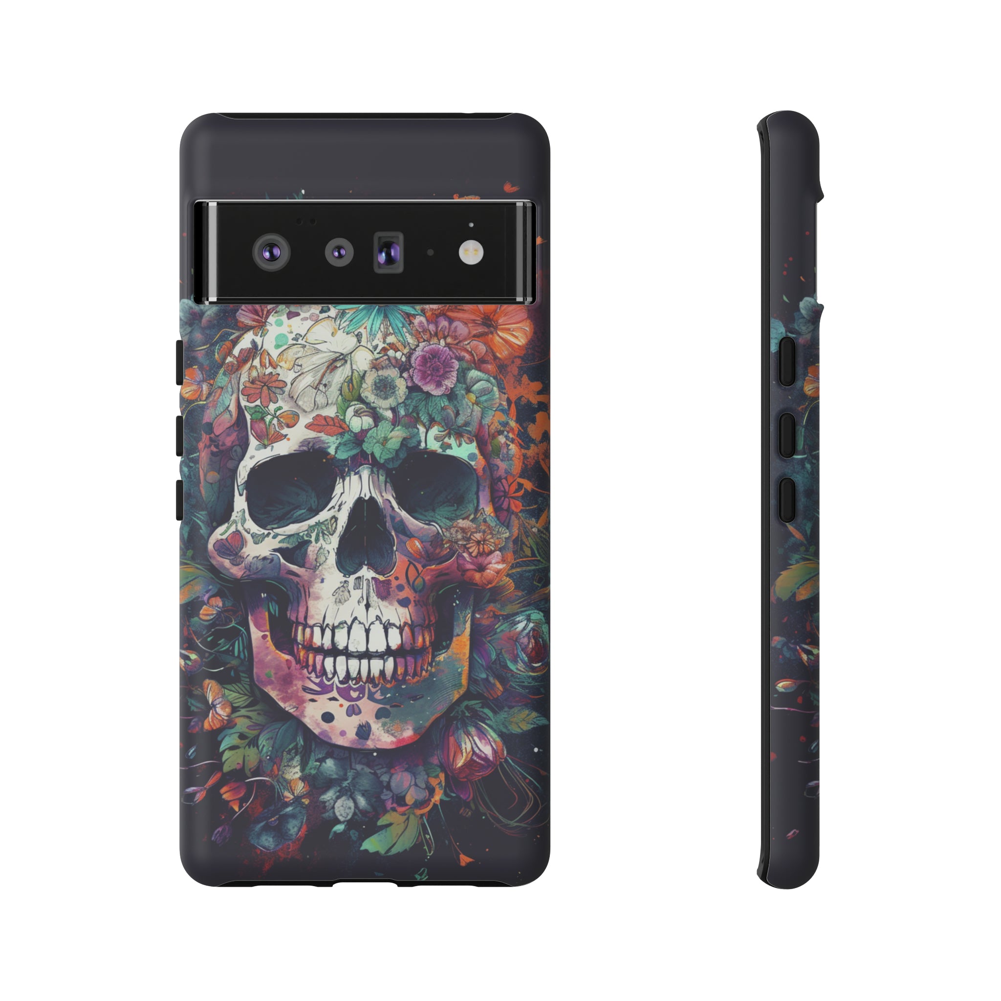 Floral Skull Phone Case