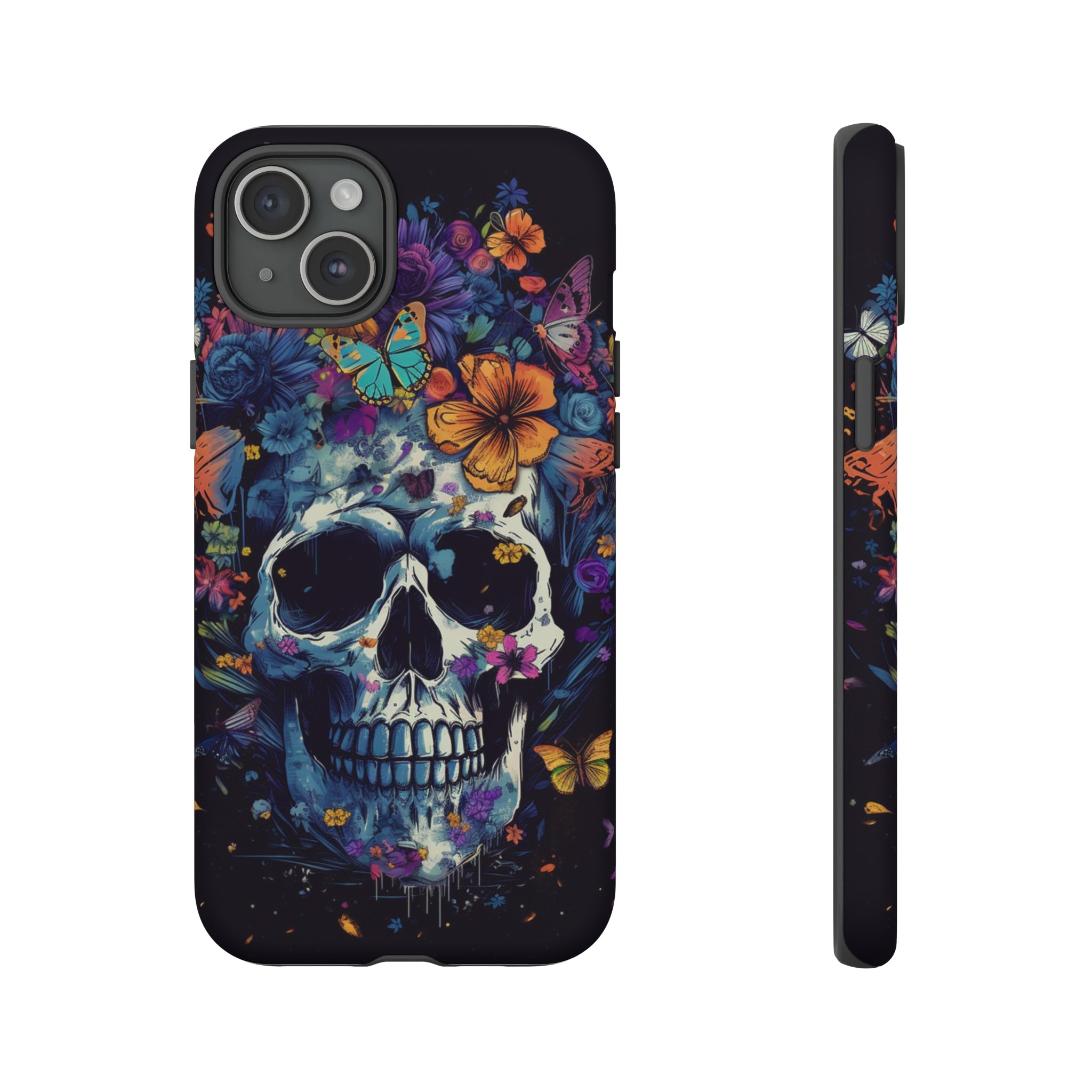 Blooming Skull Phone Case