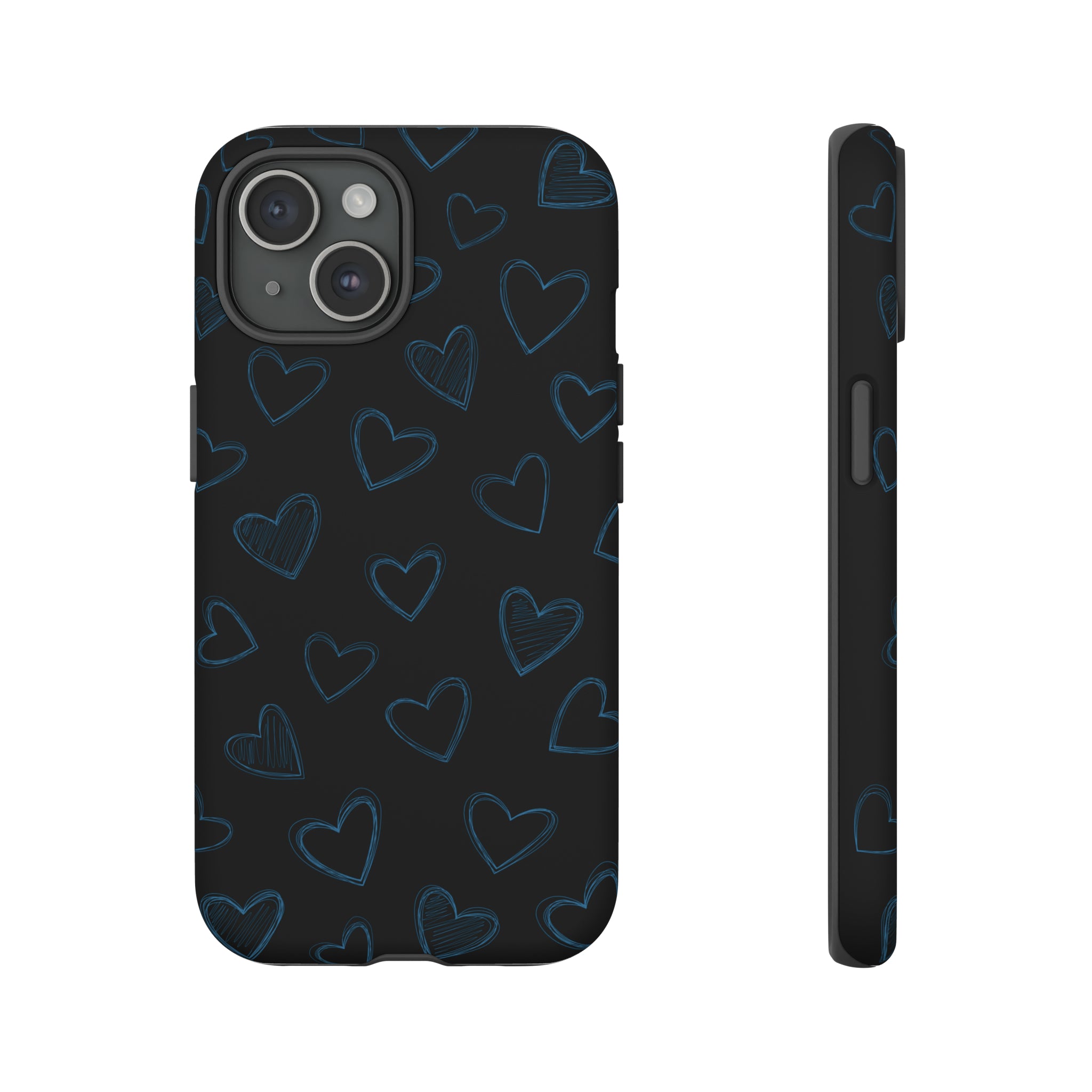 Black Hearts Phone Case