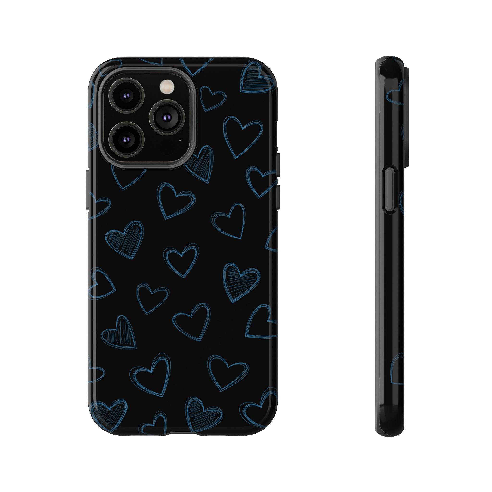 Black Hearts Phone Case