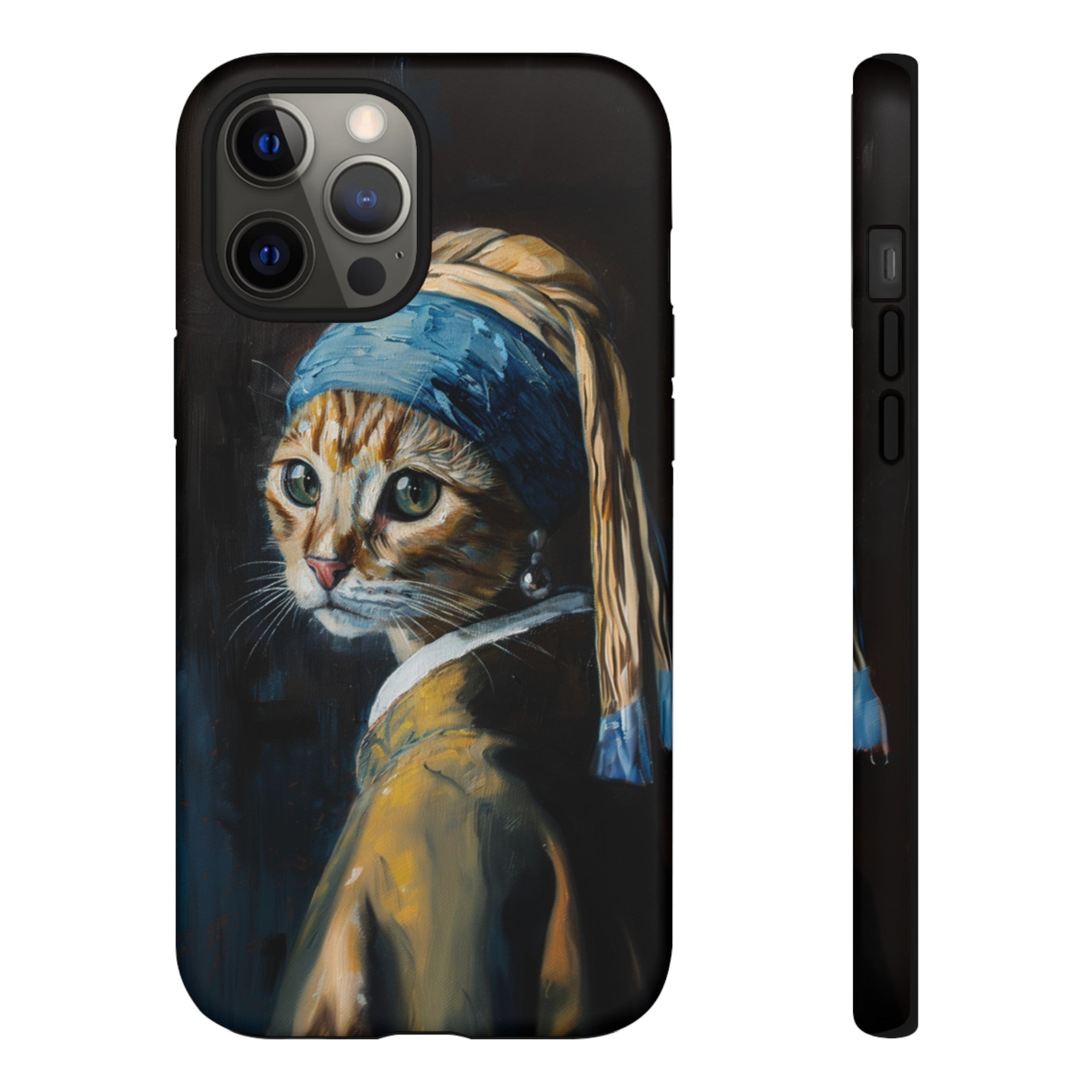 Cat With Pearl Earring Phone Case