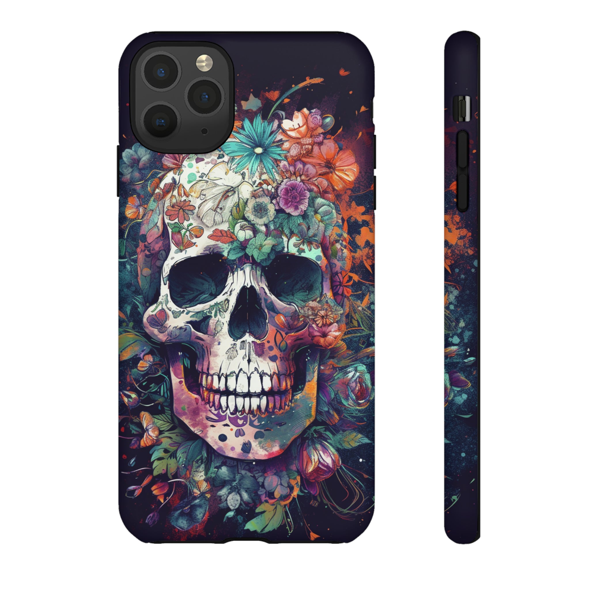 Floral Skull Phone Case