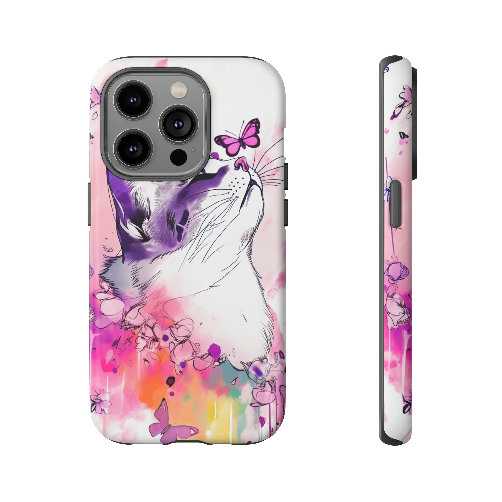 Whimsical Cat Phone Case