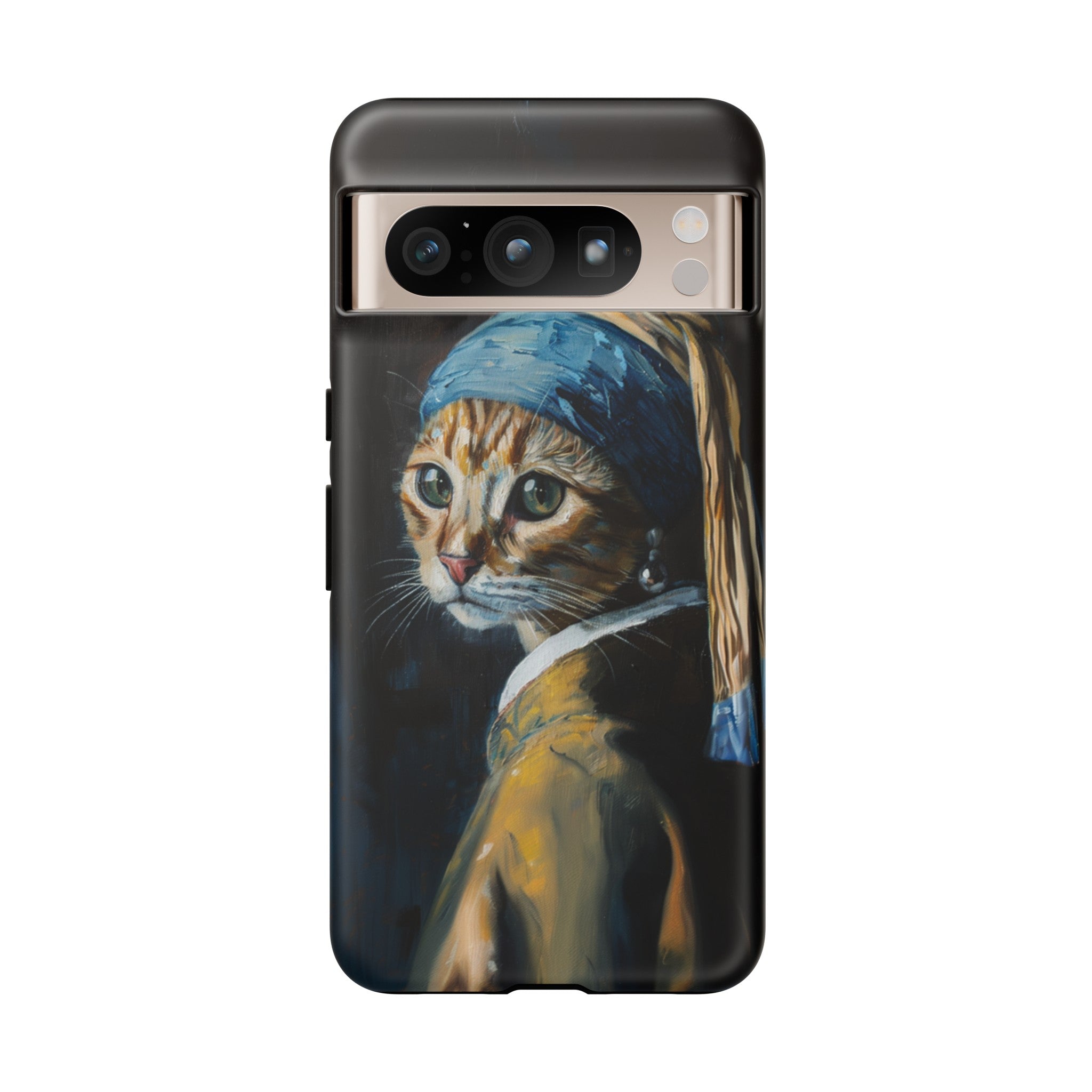 Cat With Pearl Earring Phone Case