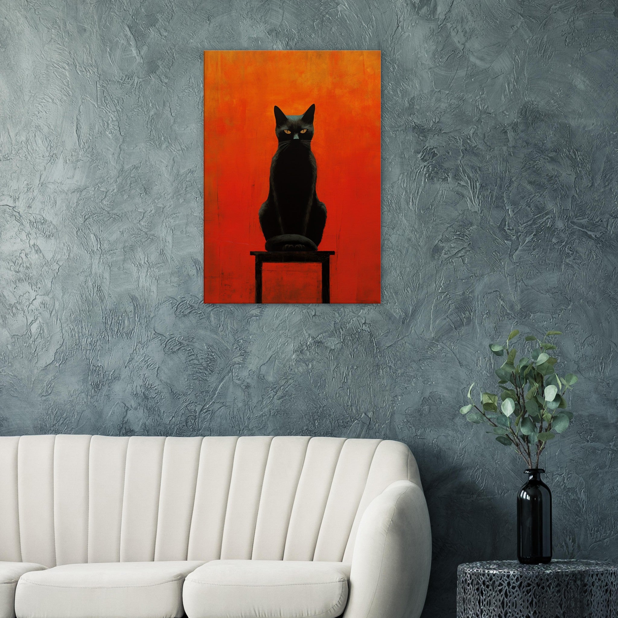 Black Cat Canvas