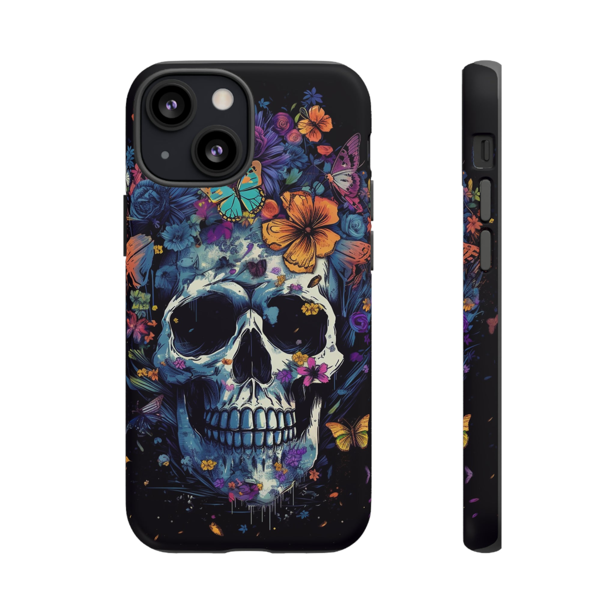 Blooming Skull Phone Case