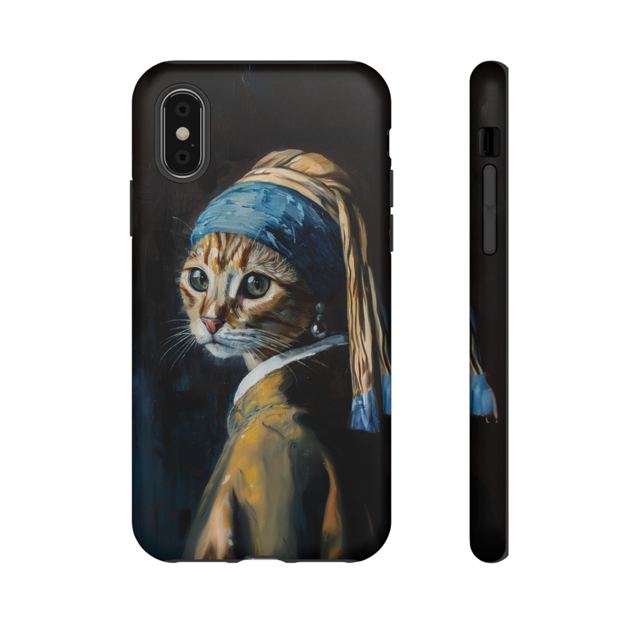 Cat With Pearl Earring Phone Case