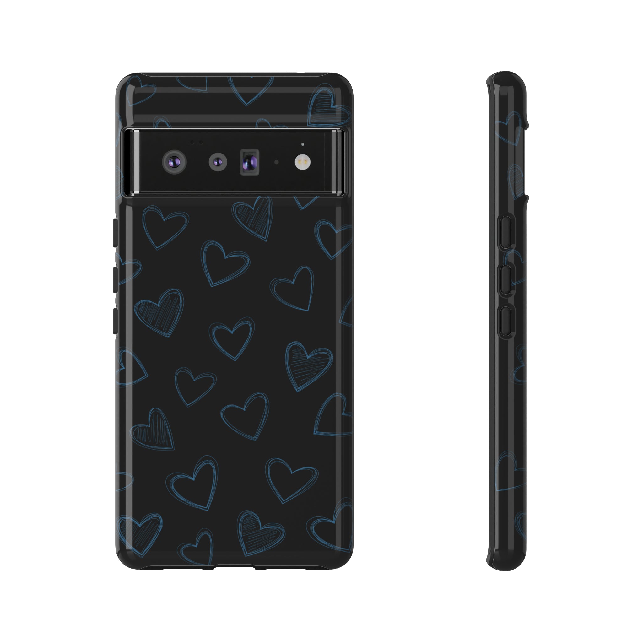 Black Hearts Phone Case