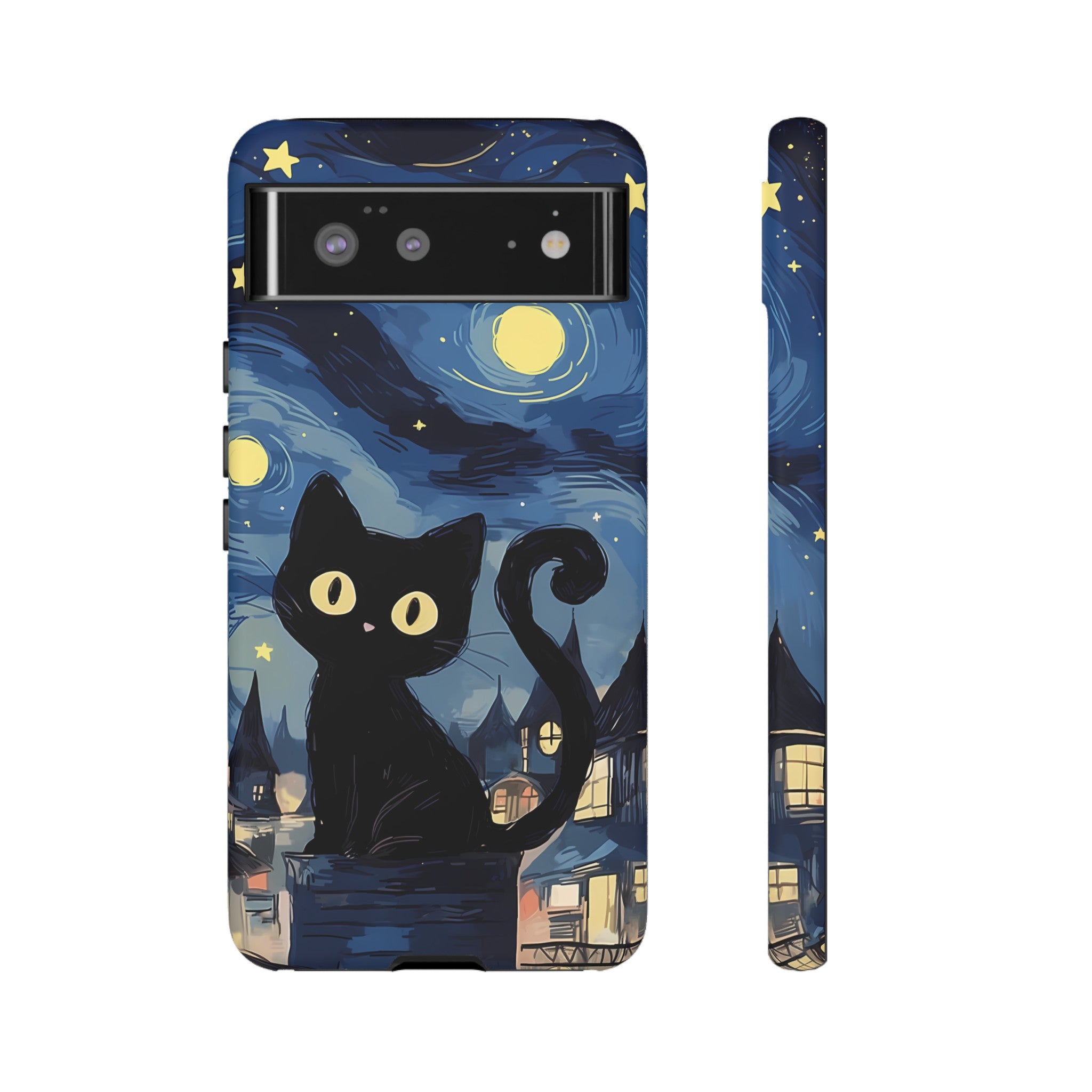 Cat Starry Night