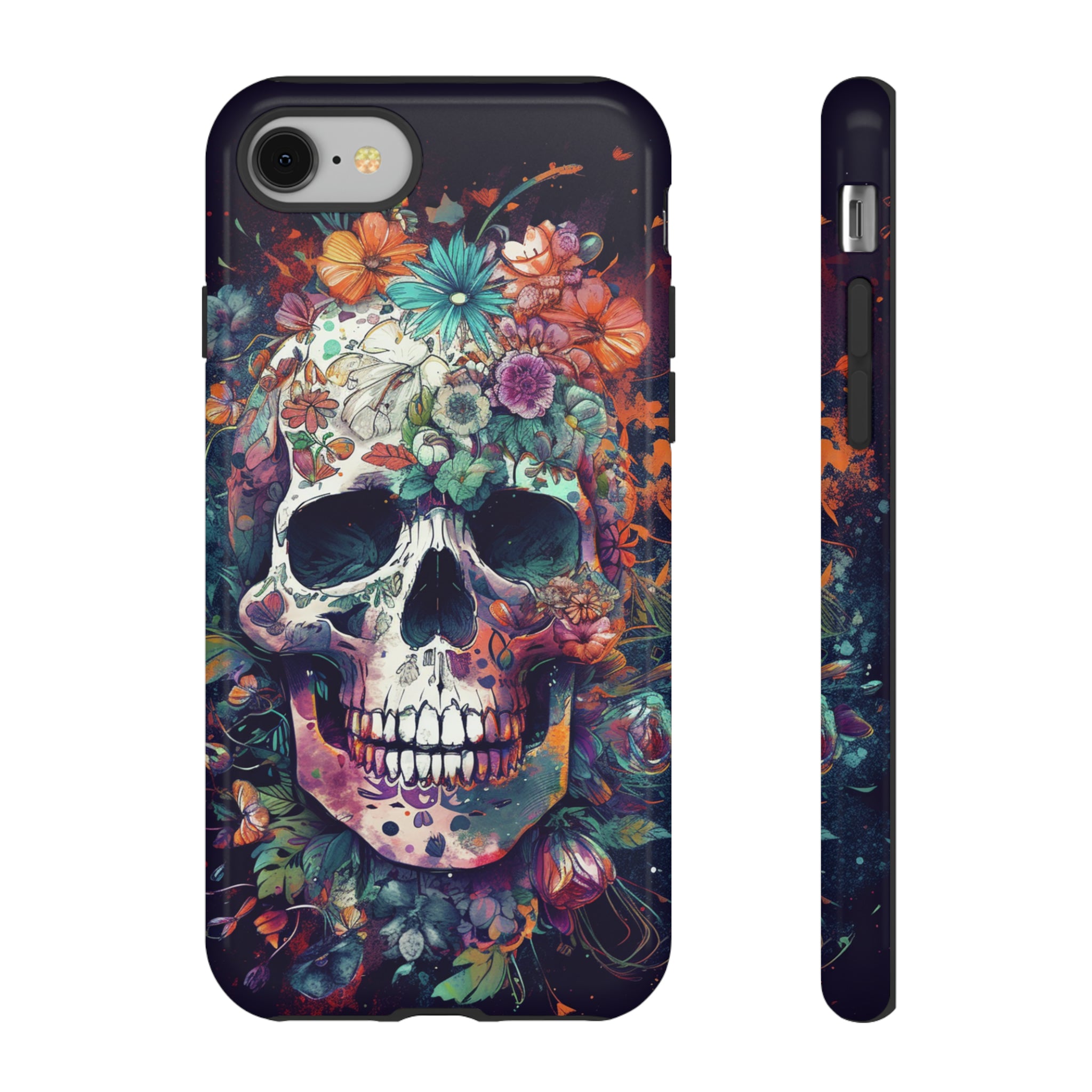 Floral Skull Phone Case