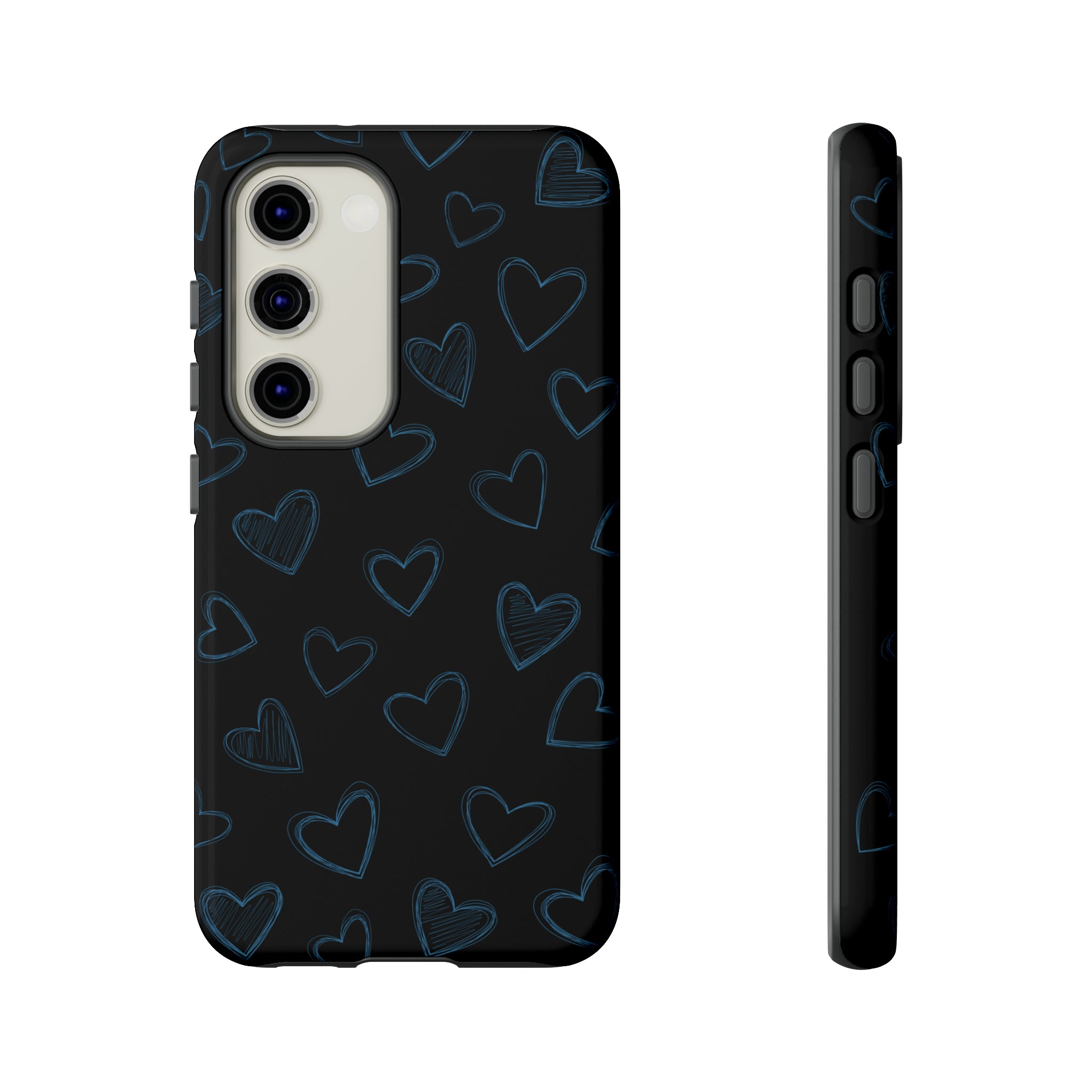 Black Hearts Phone Case