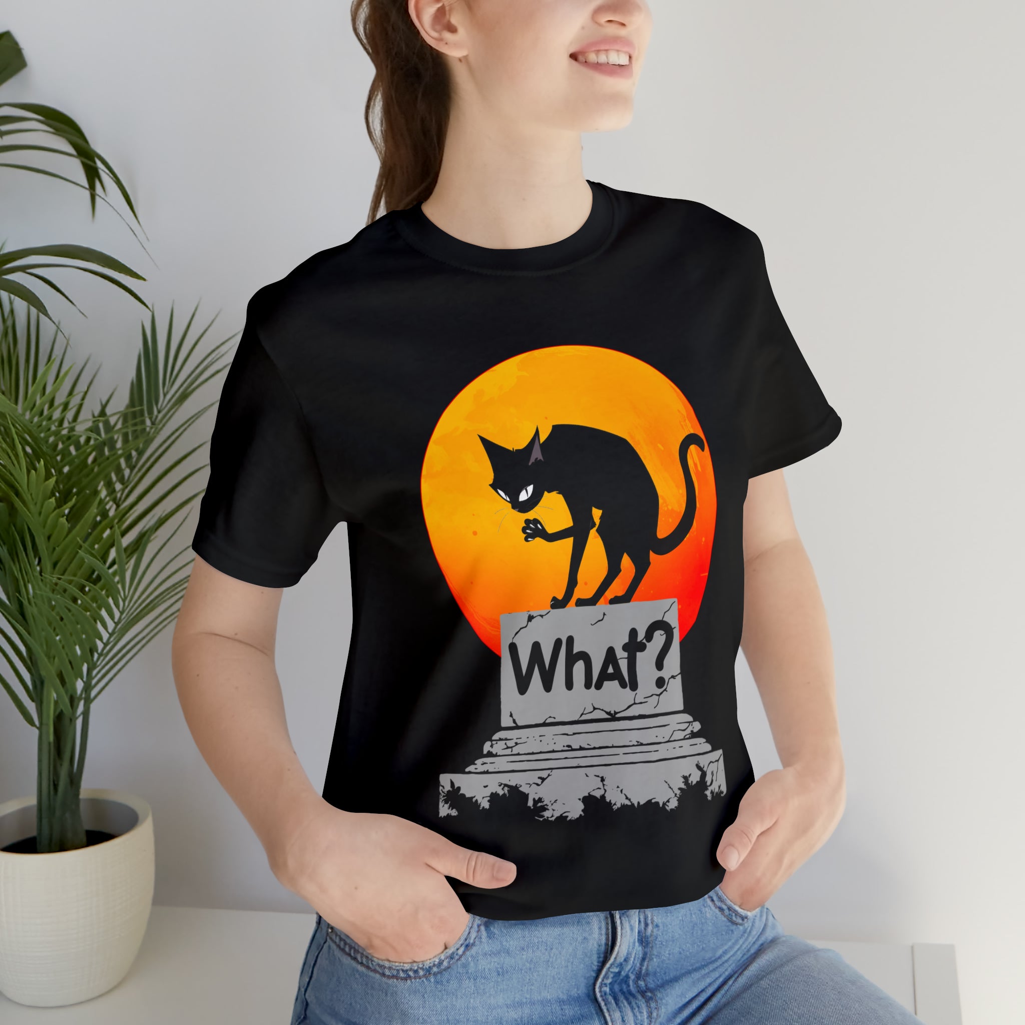 Halloween T shirt - Black Cat