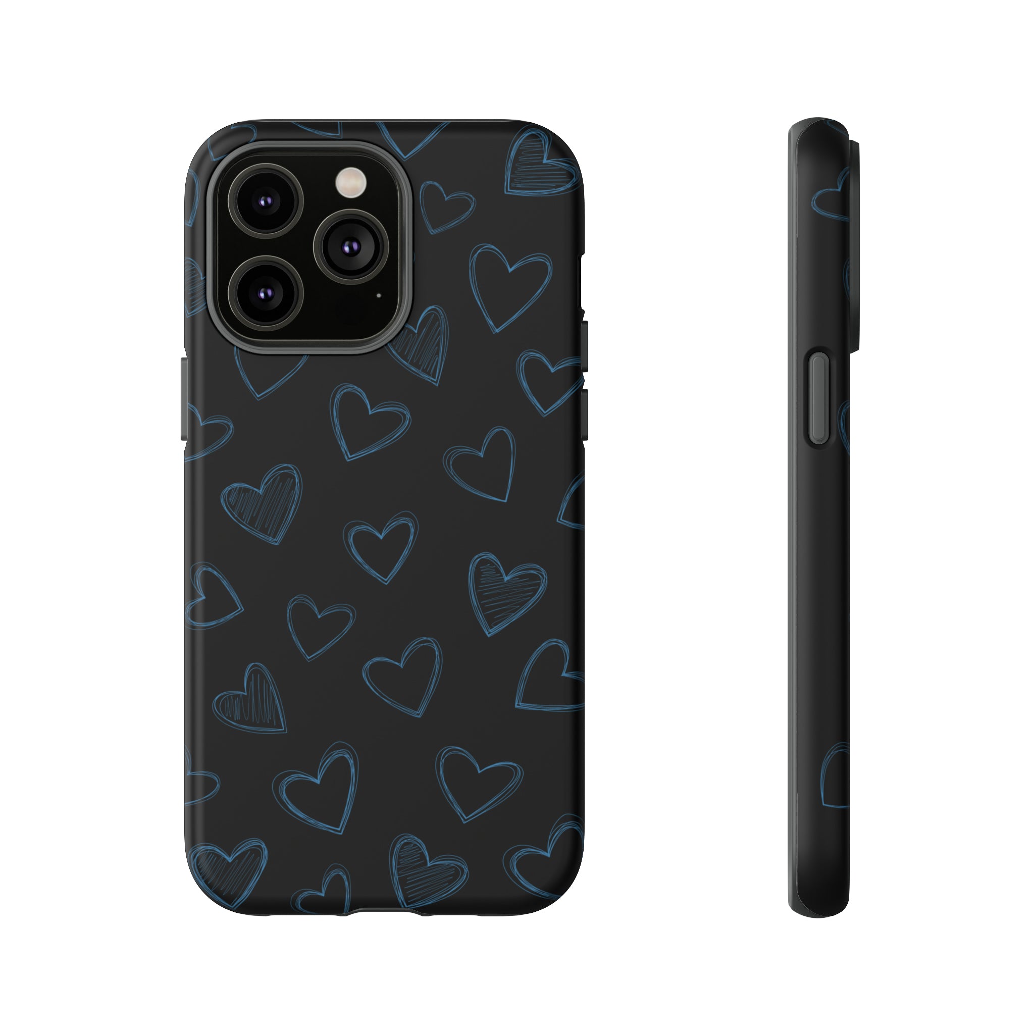 Black Hearts Phone Case