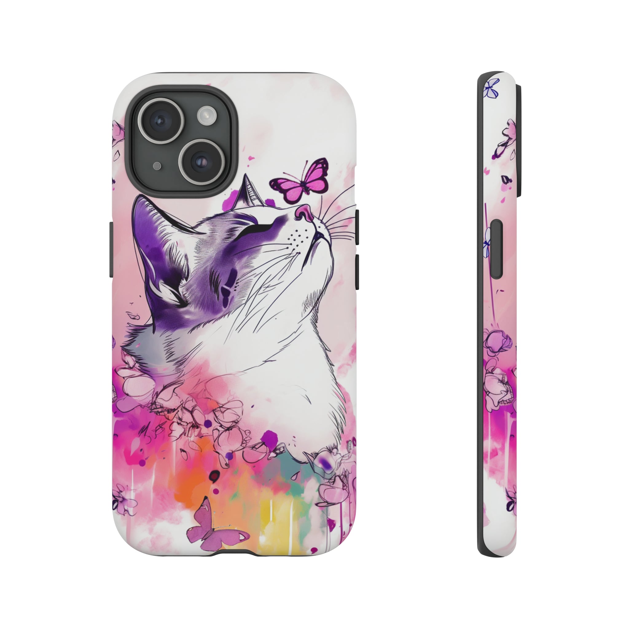 Iphone 15 phone case cat