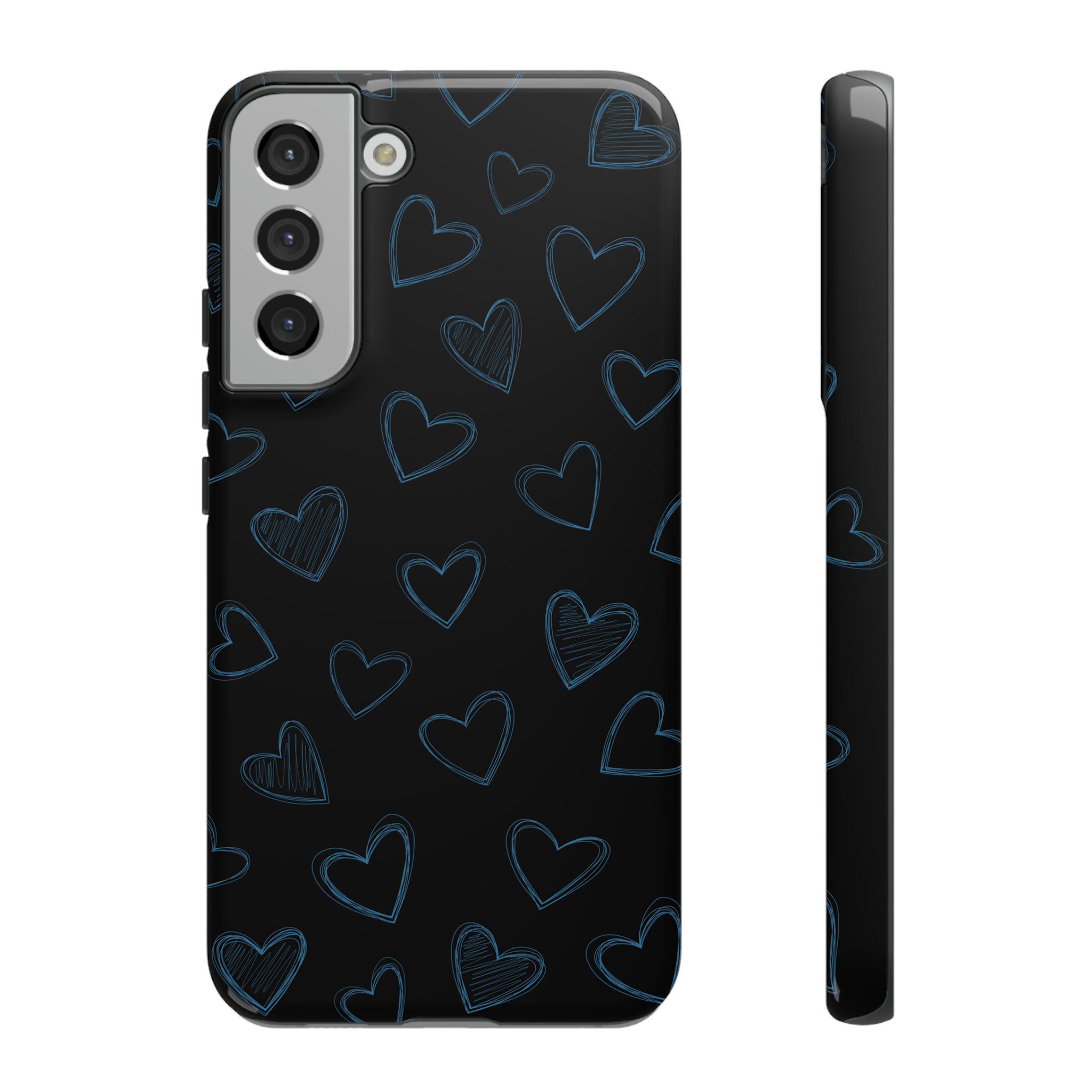 Black Hearts Phone Case