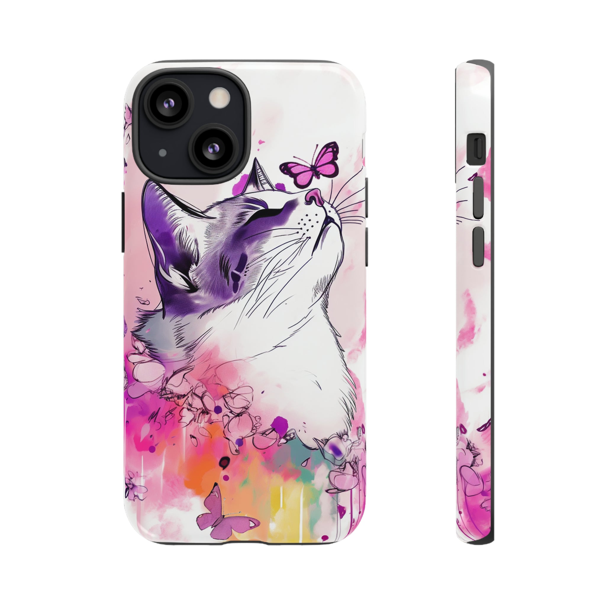 Whimsical Cat Phone Case