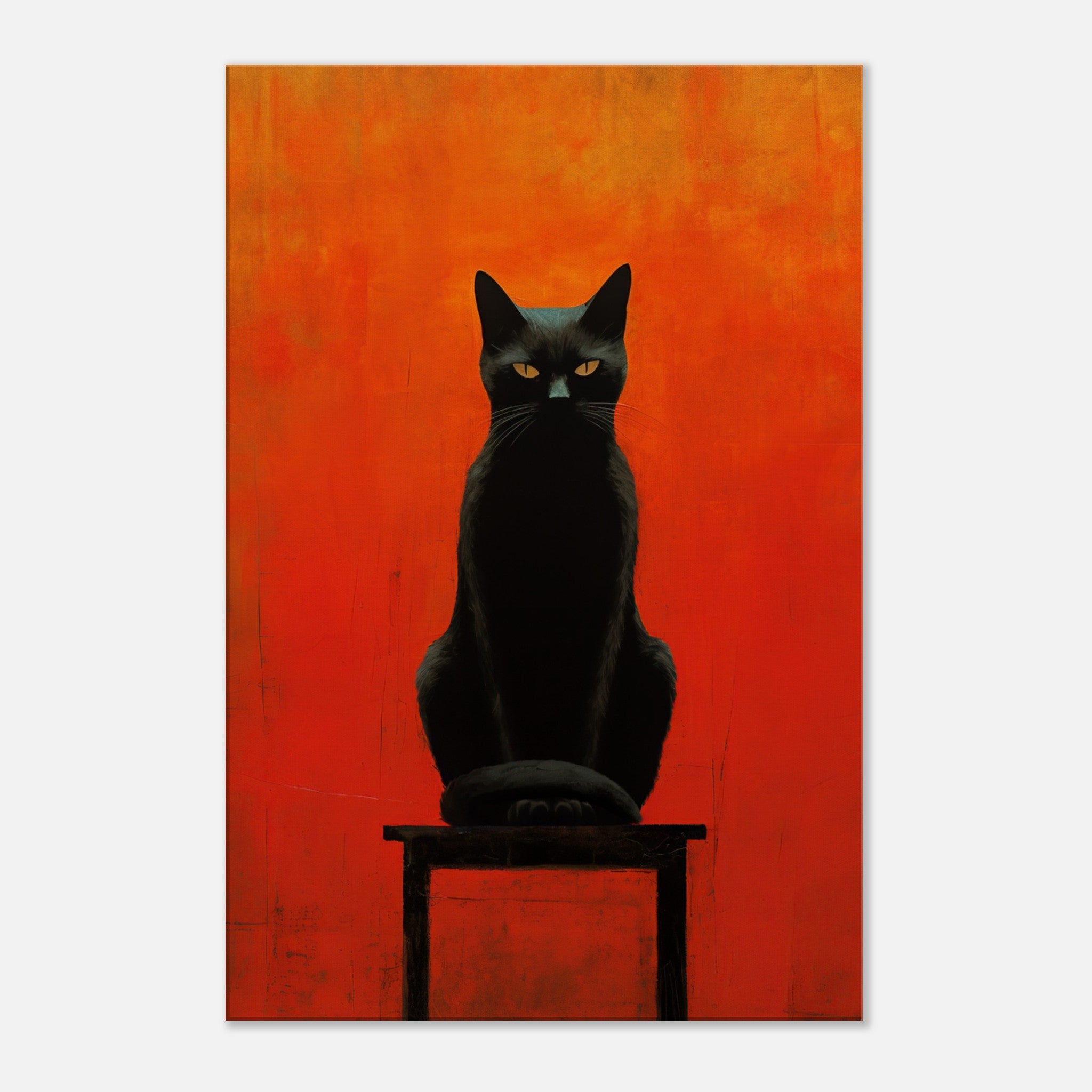 Black Cat Canvas