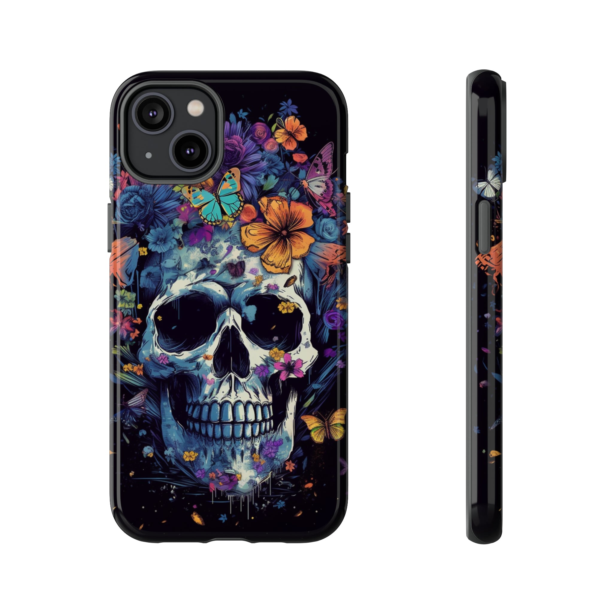 Blooming Skull Phone Case