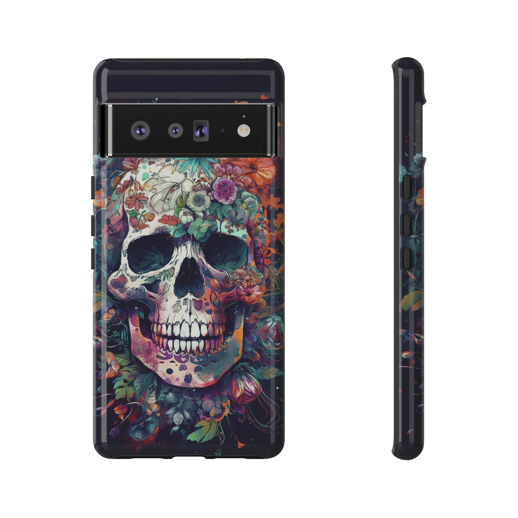 Floral Skull Phone Case