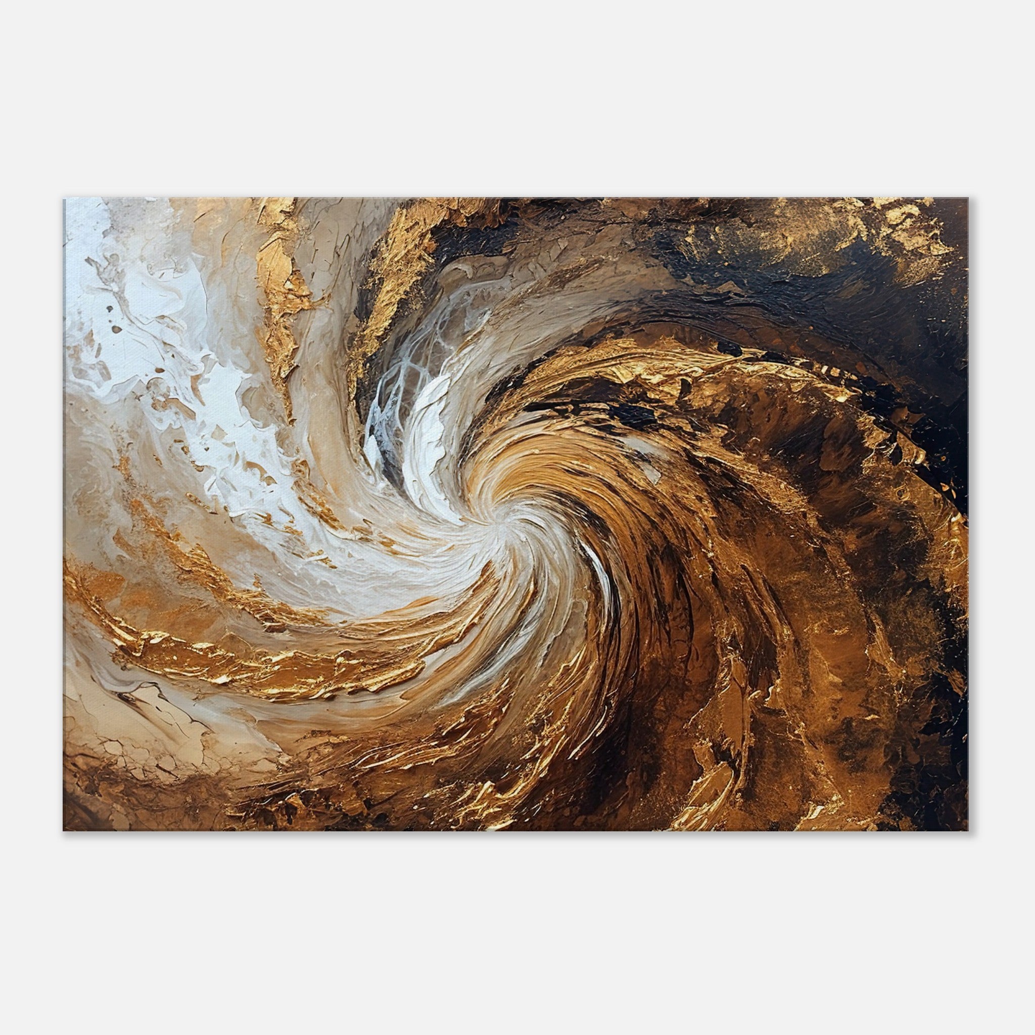 Golden Vortex Canvas