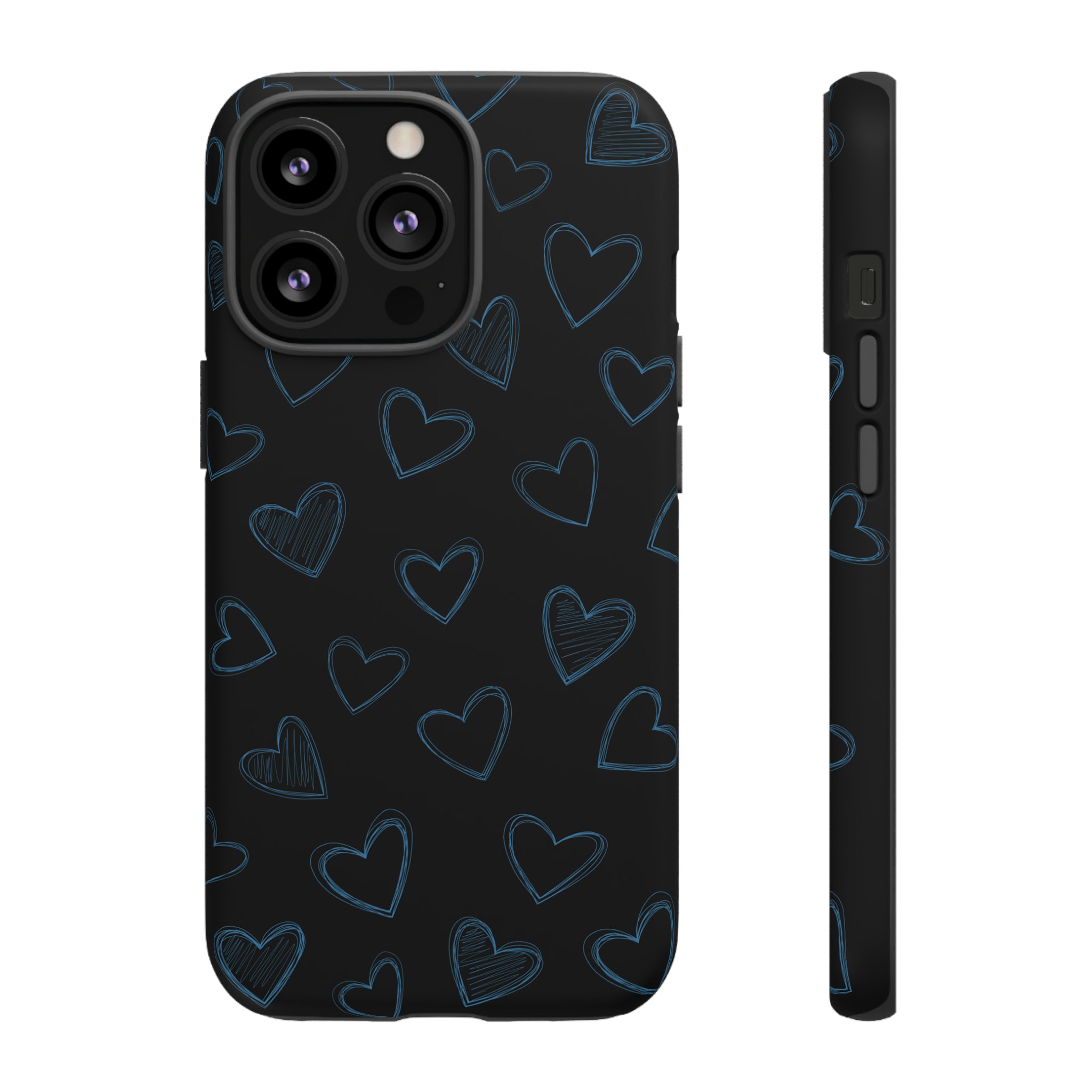 Black Hearts Phone Case