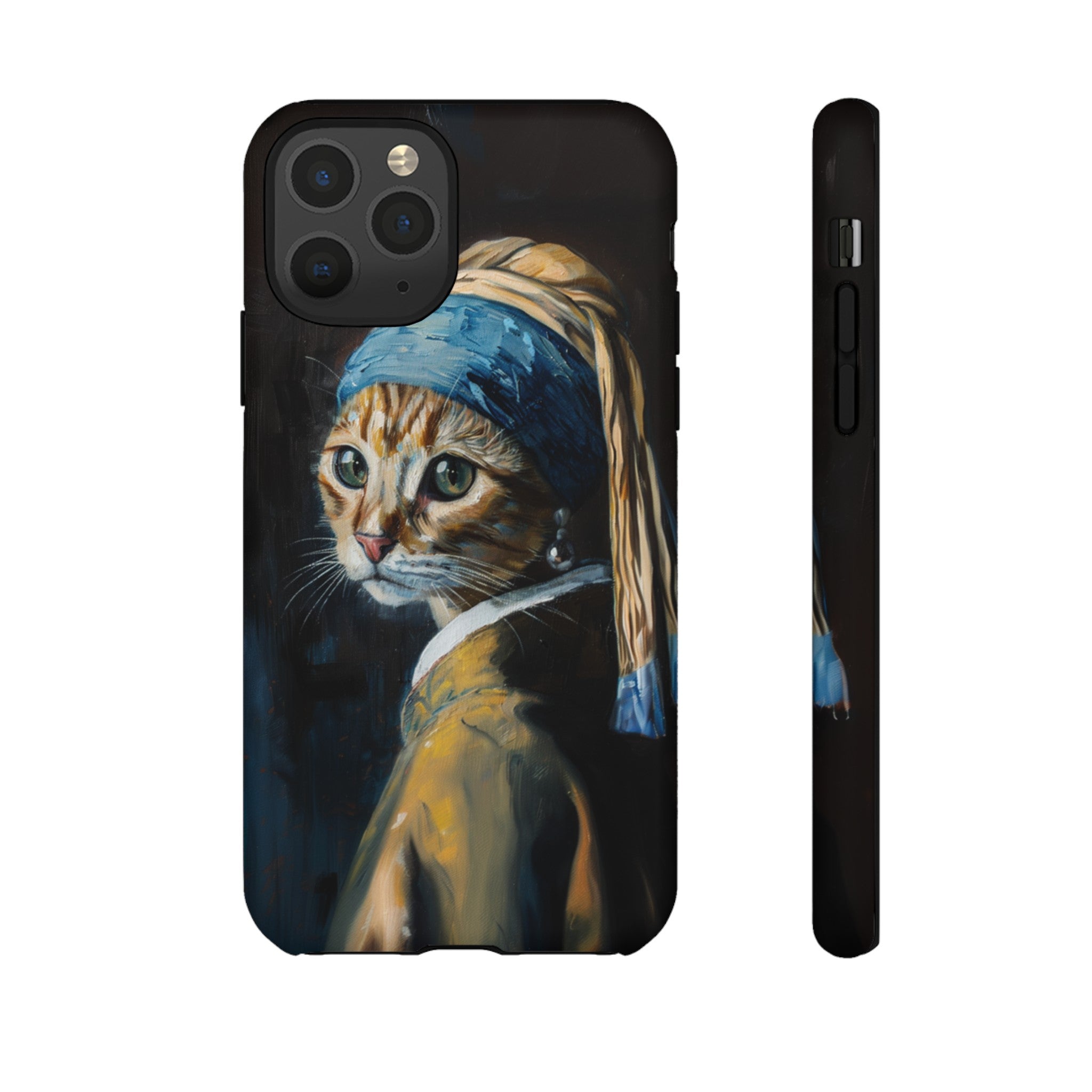 Cat With Pearl Earring Phone Case