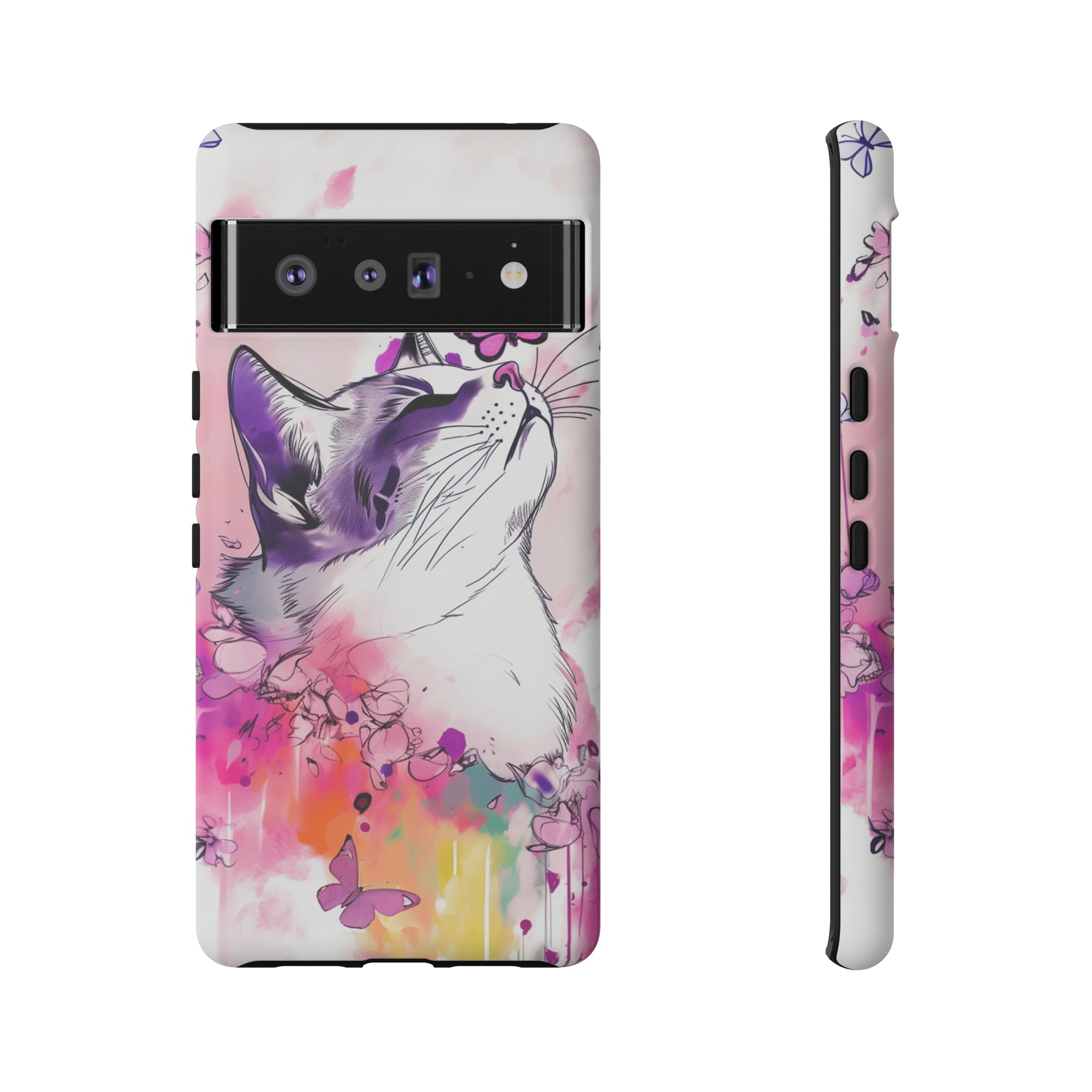 Whimsical Cat Phone Case