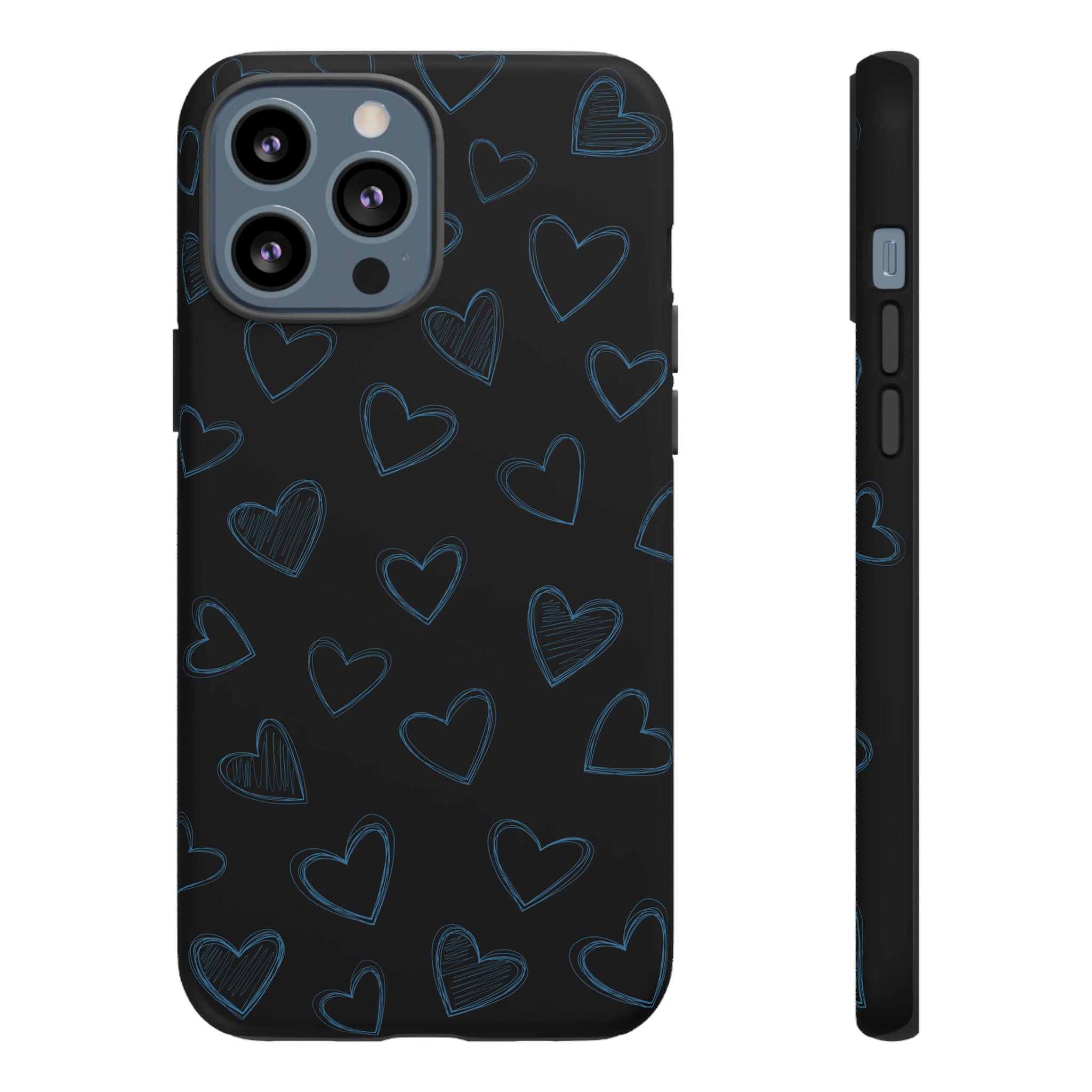 Black Hearts Phone Case