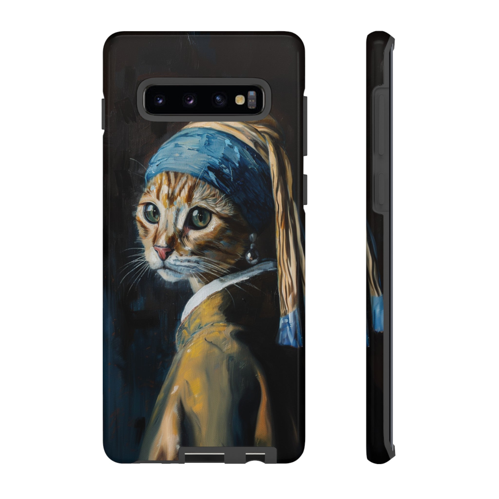 Cat With Pearl Earring Phone Case