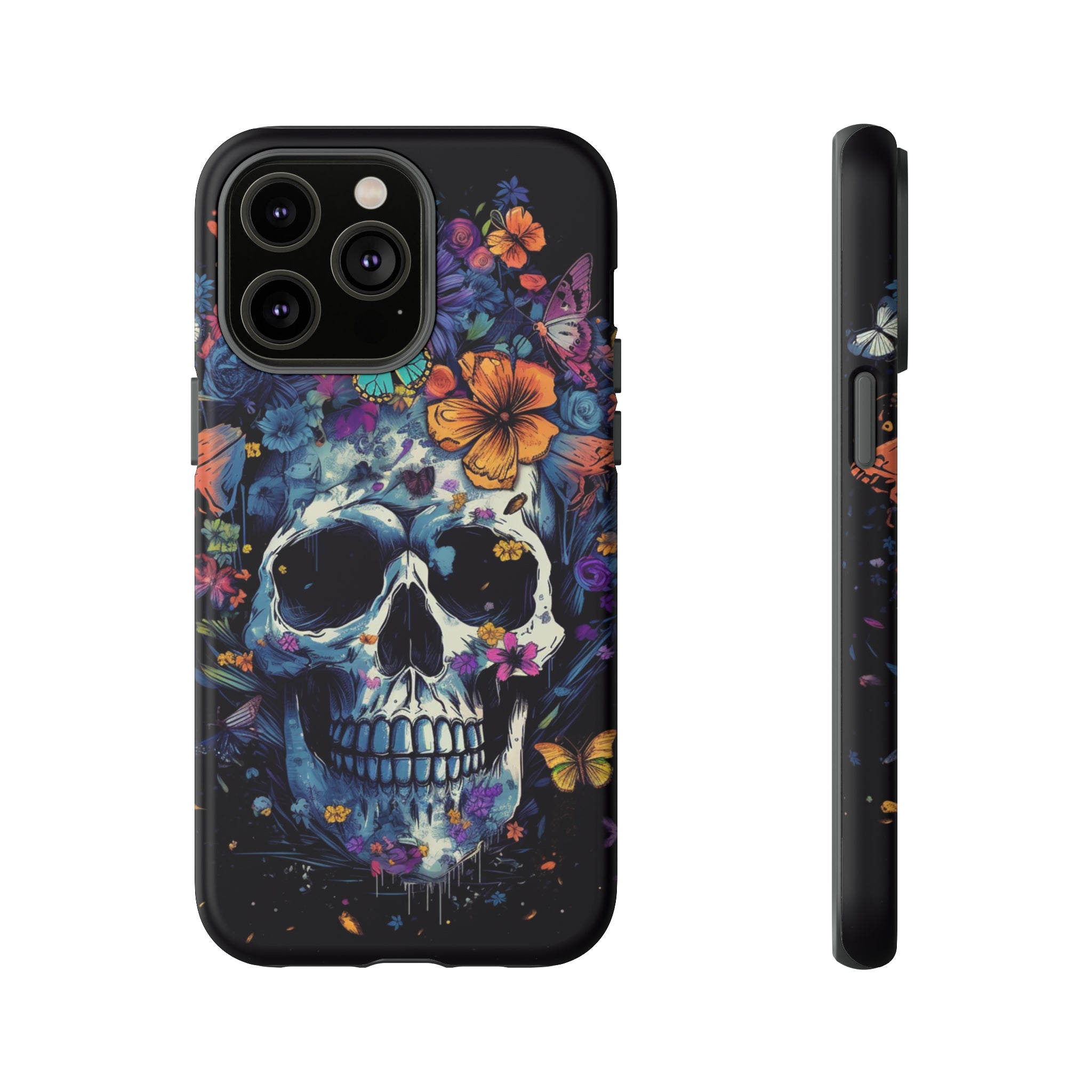 Blooming Skull Phone Case