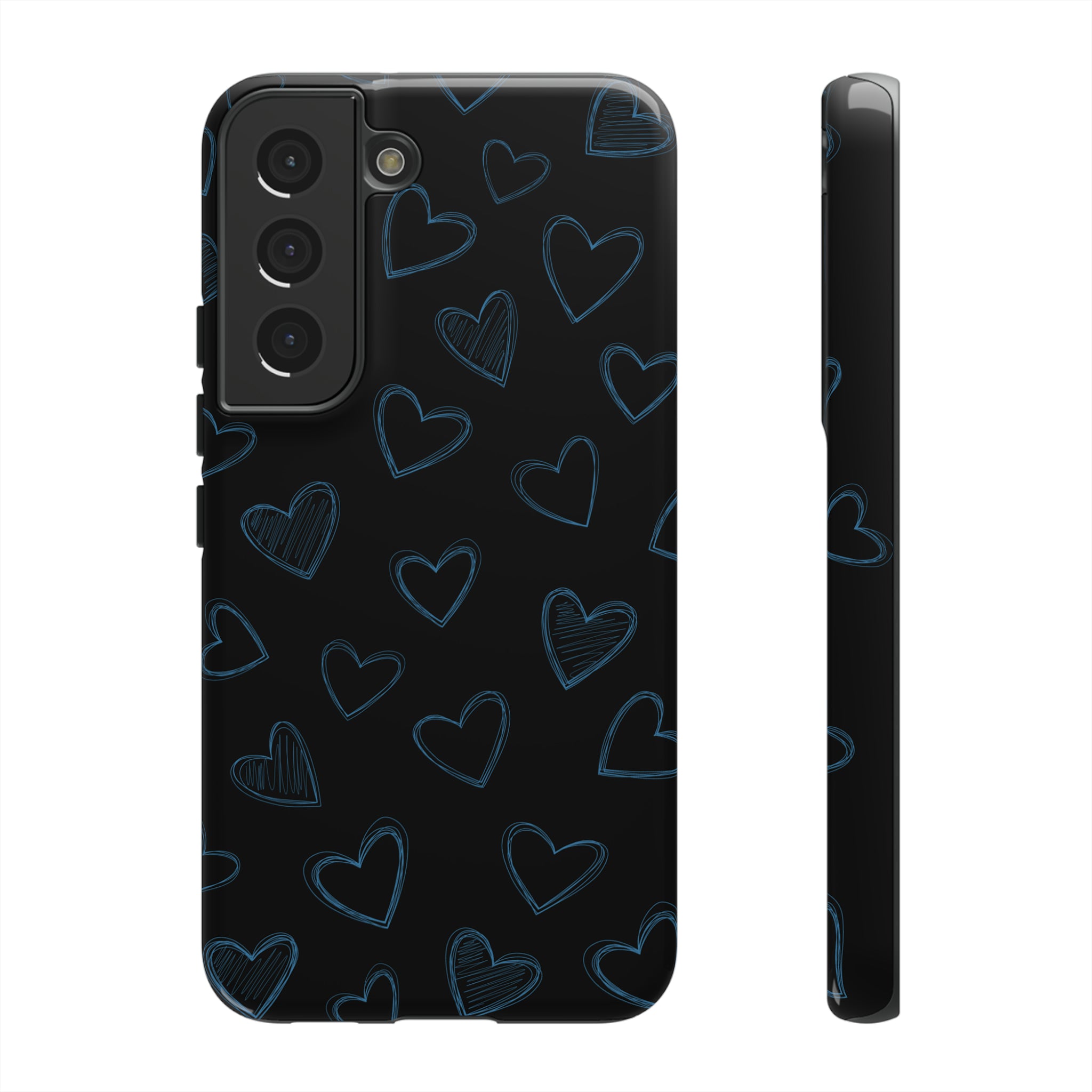 Black Hearts Phone Case