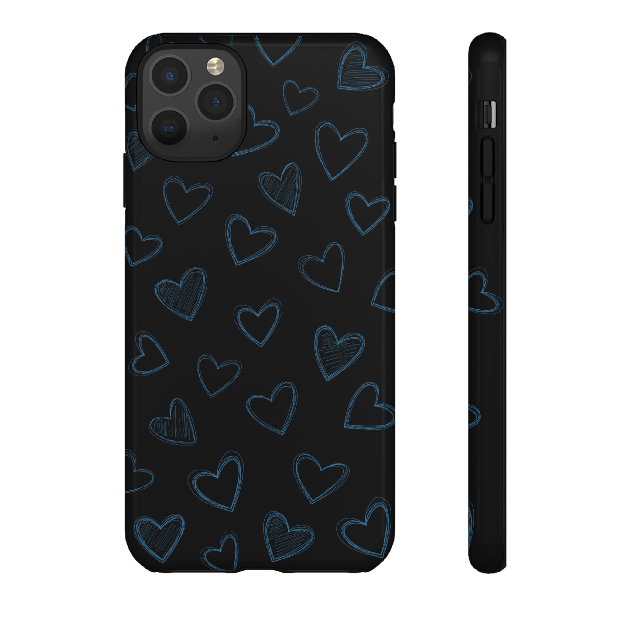 Black Hearts Phone Case