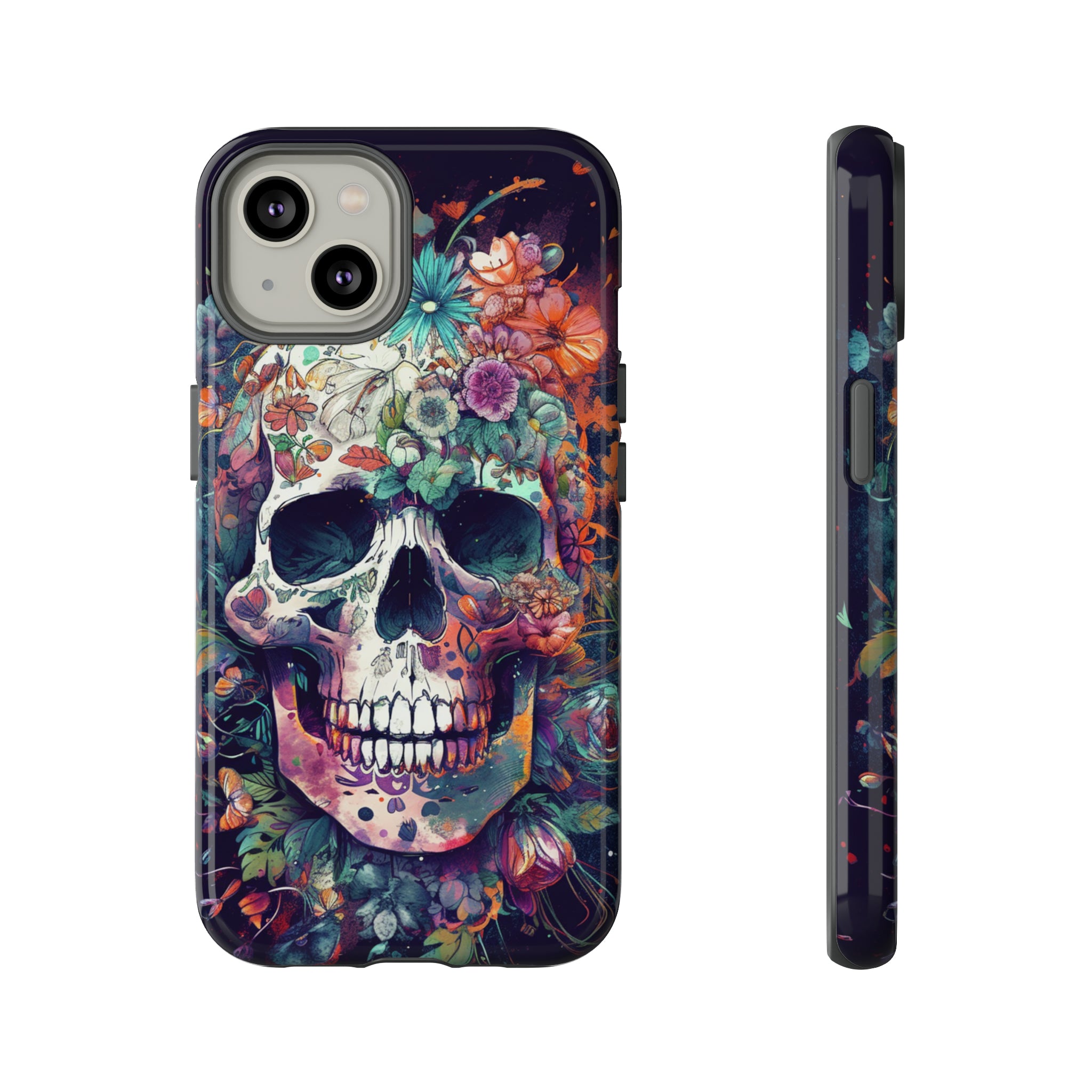 Floral Skull Phone Case