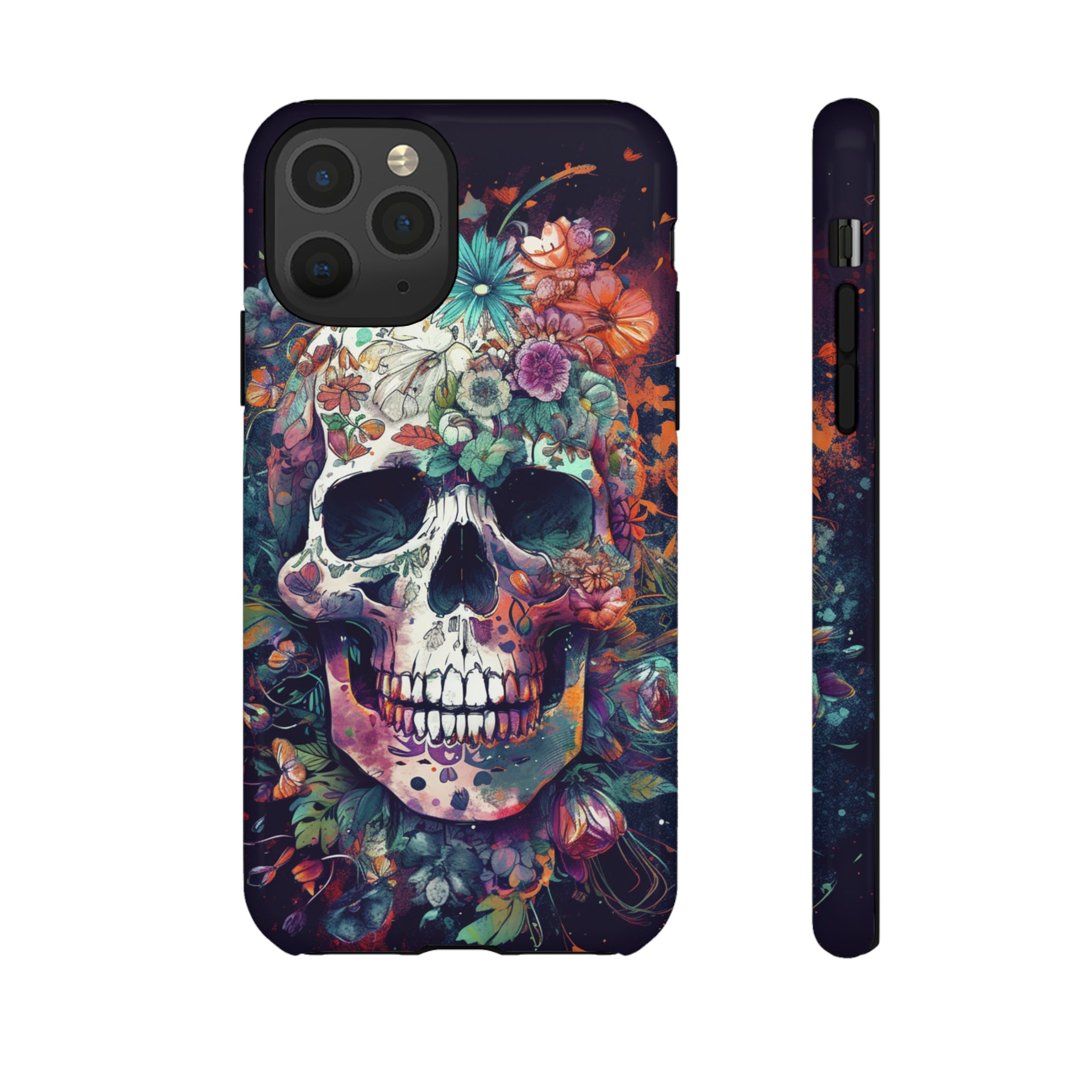 Floral Skull Phone Case