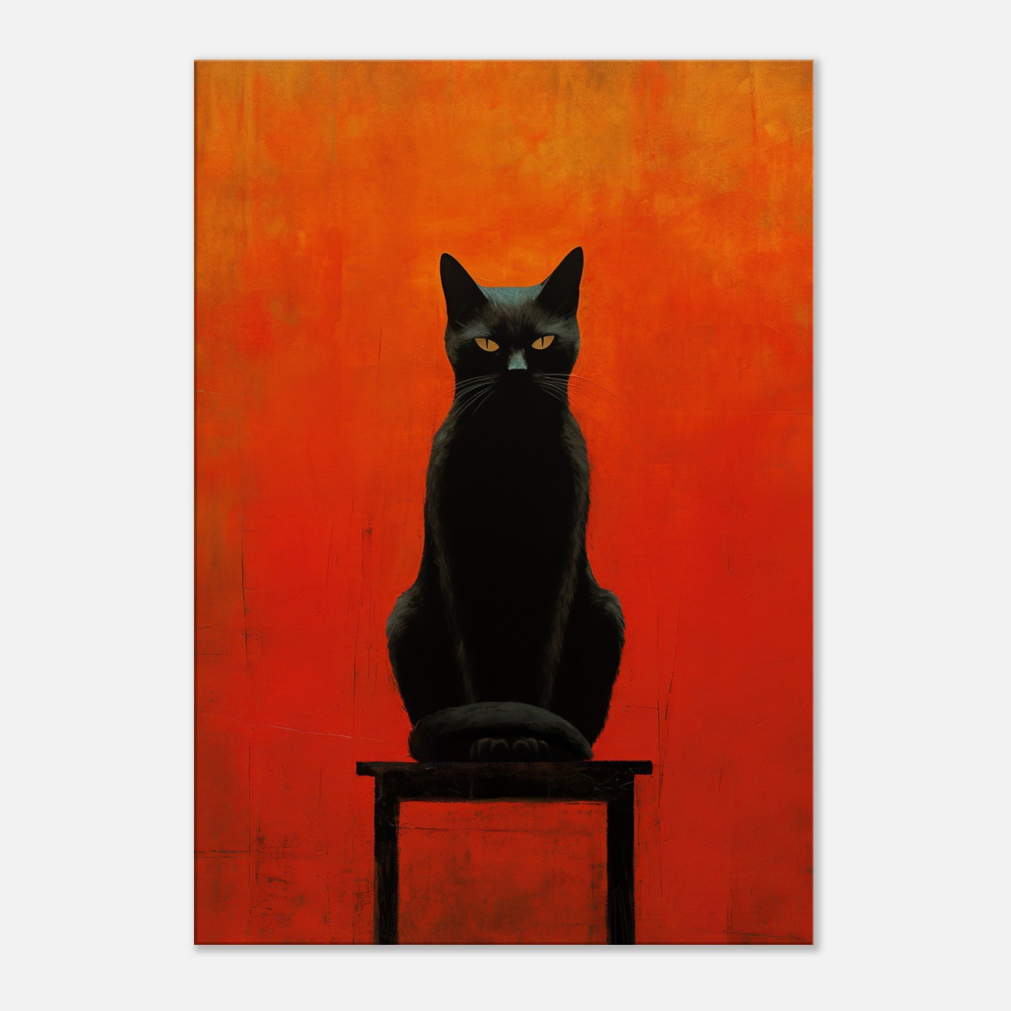 Black Cat Canvas