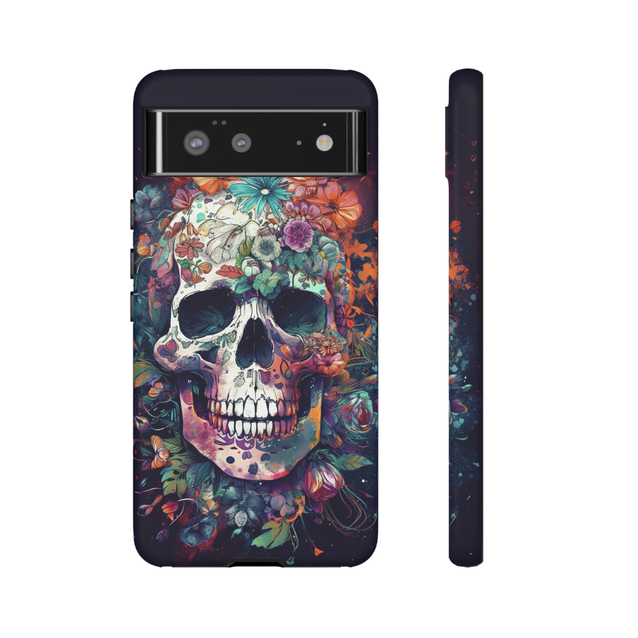 Floral Skull Phone Case