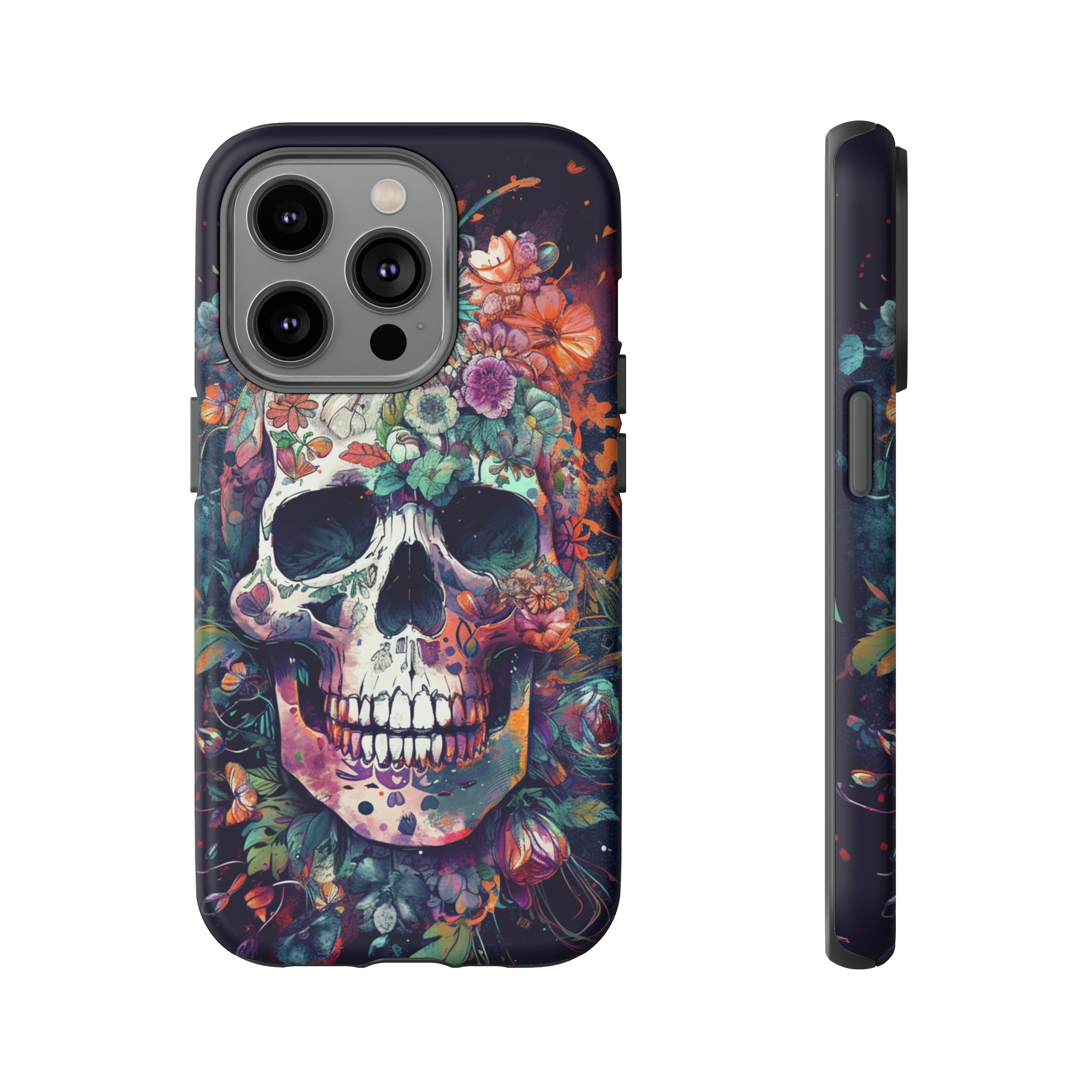 Floral Skull Phone Case