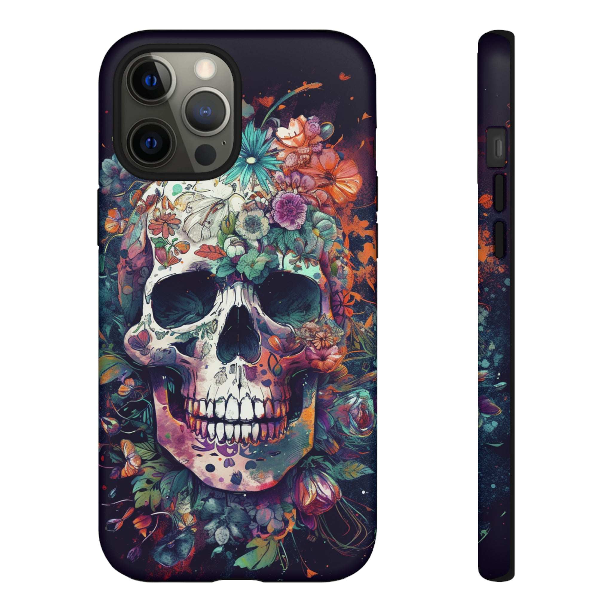 Floral Skull Phone Case