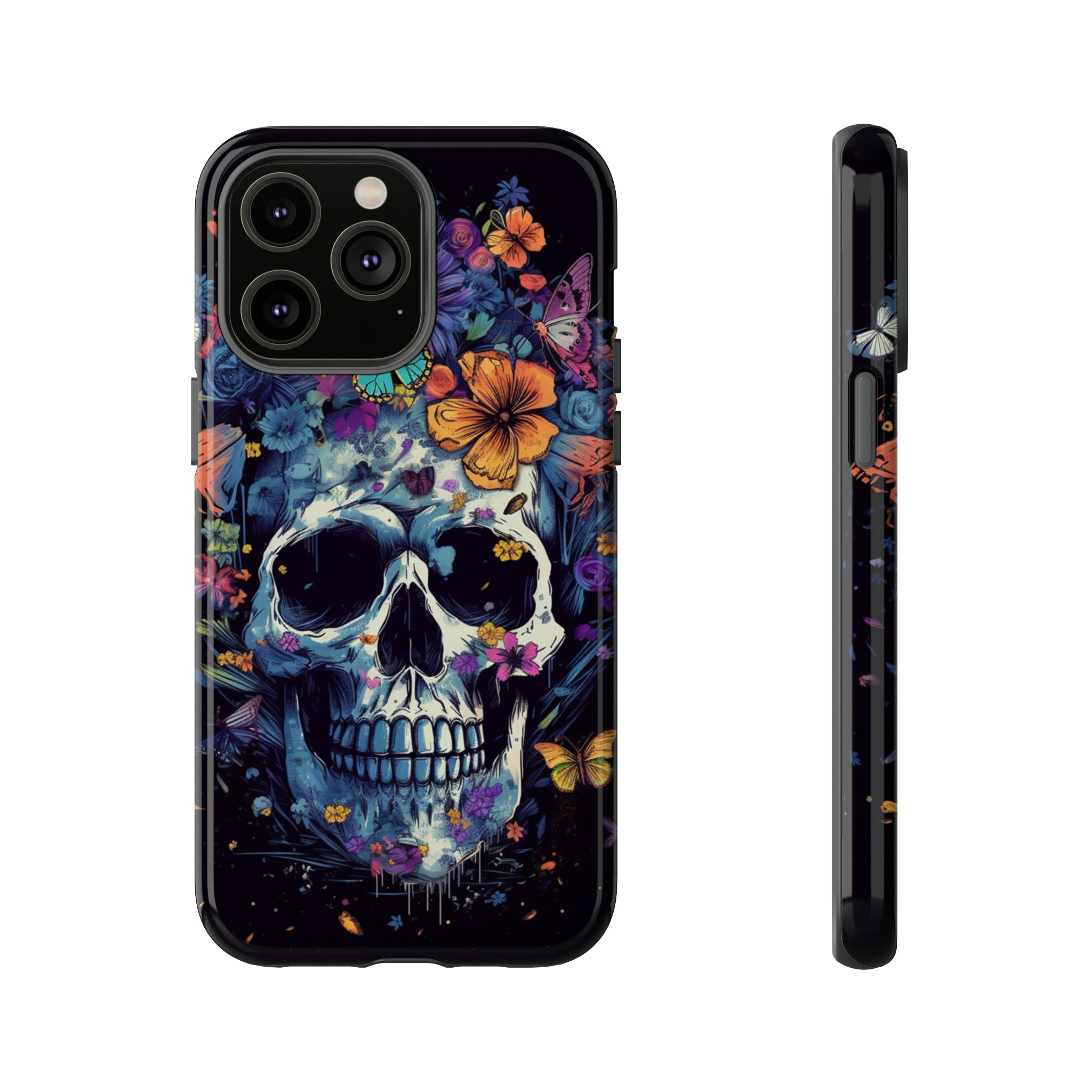 Blooming Skull Phone Case