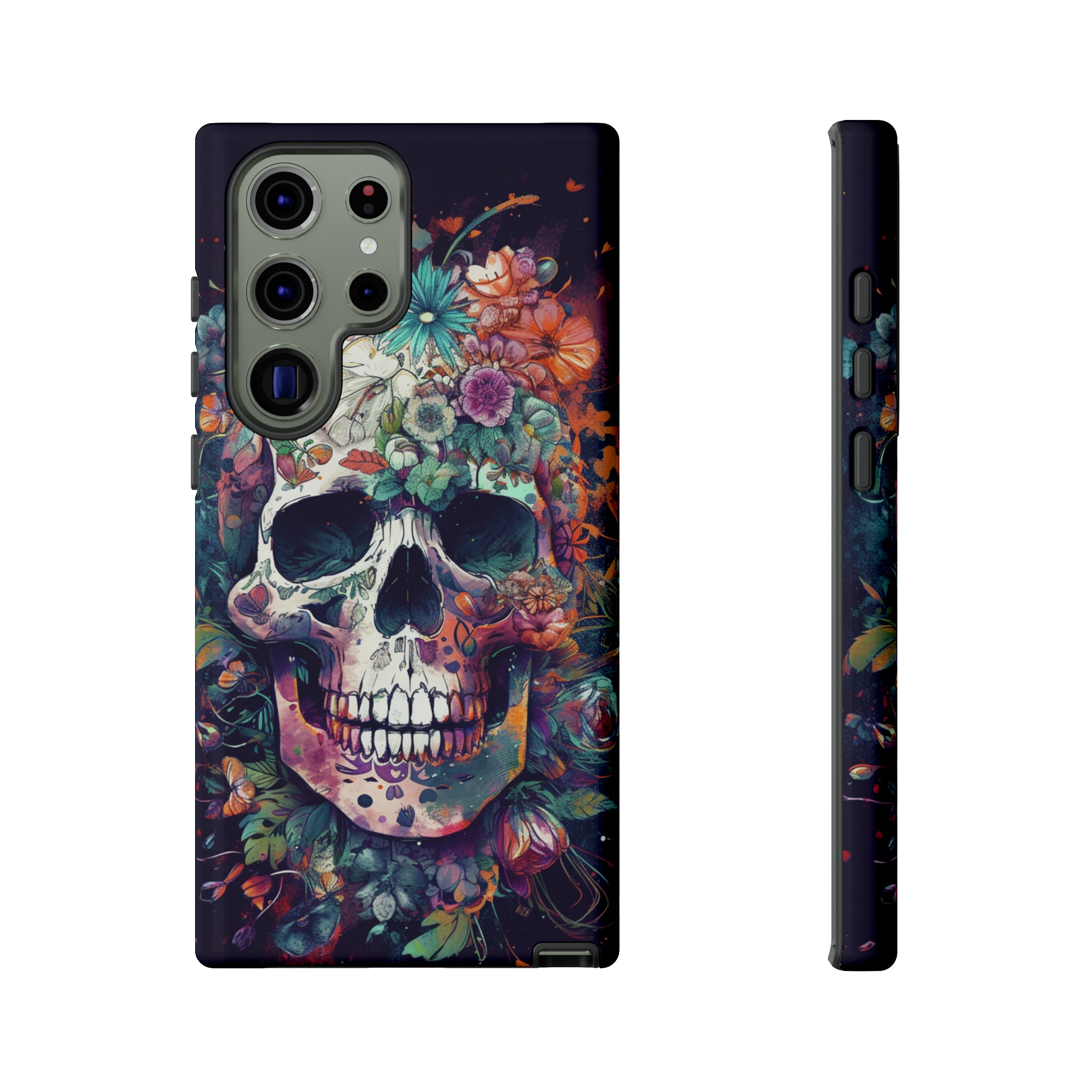 Floral Skull Phone Case