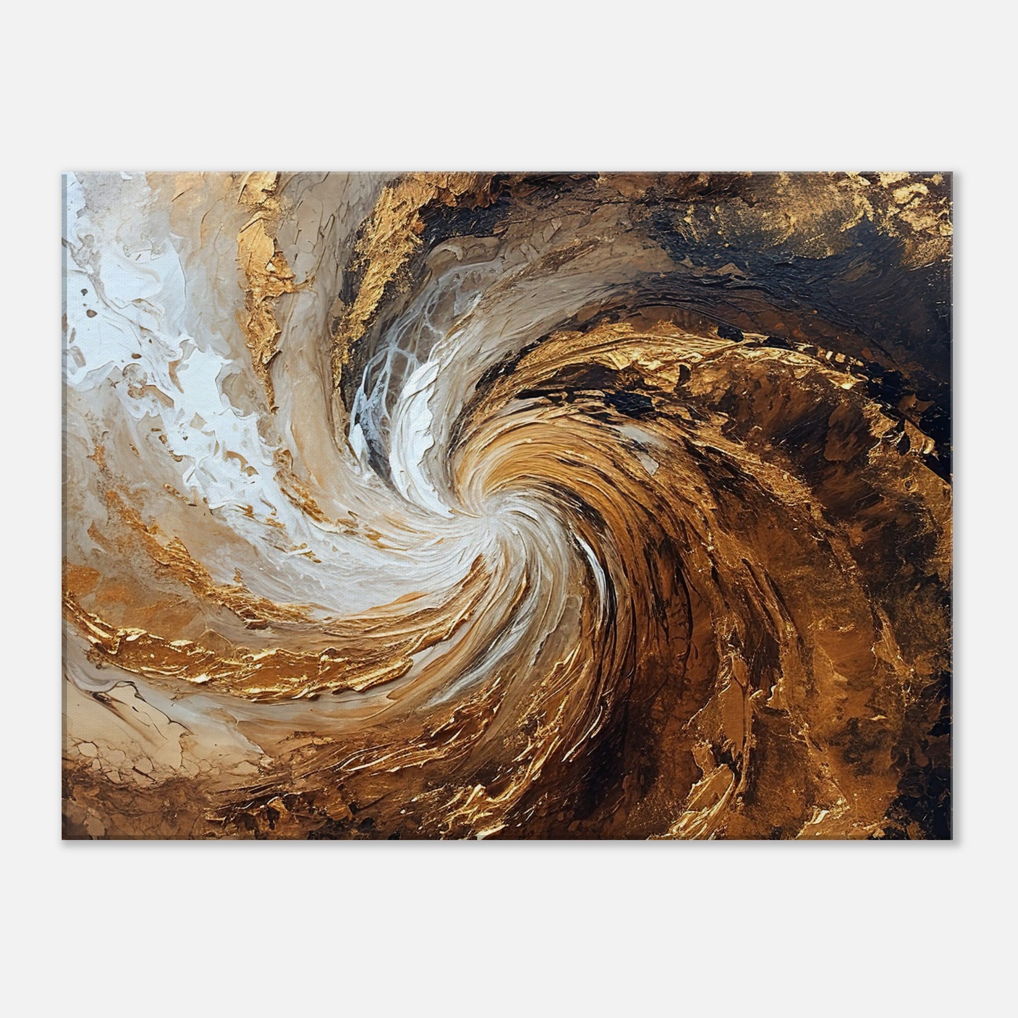 Golden Vortex Canvas