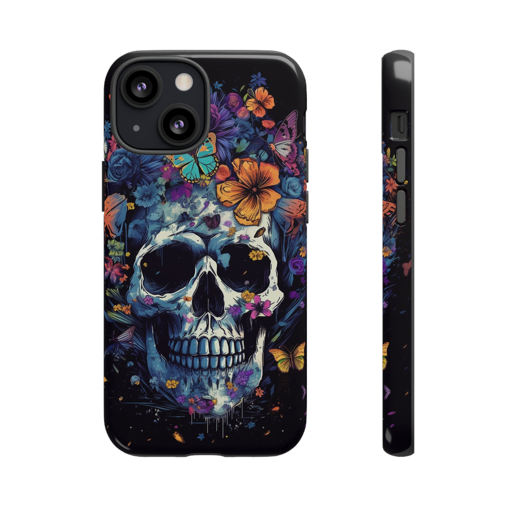 Blooming Skull Phone Case