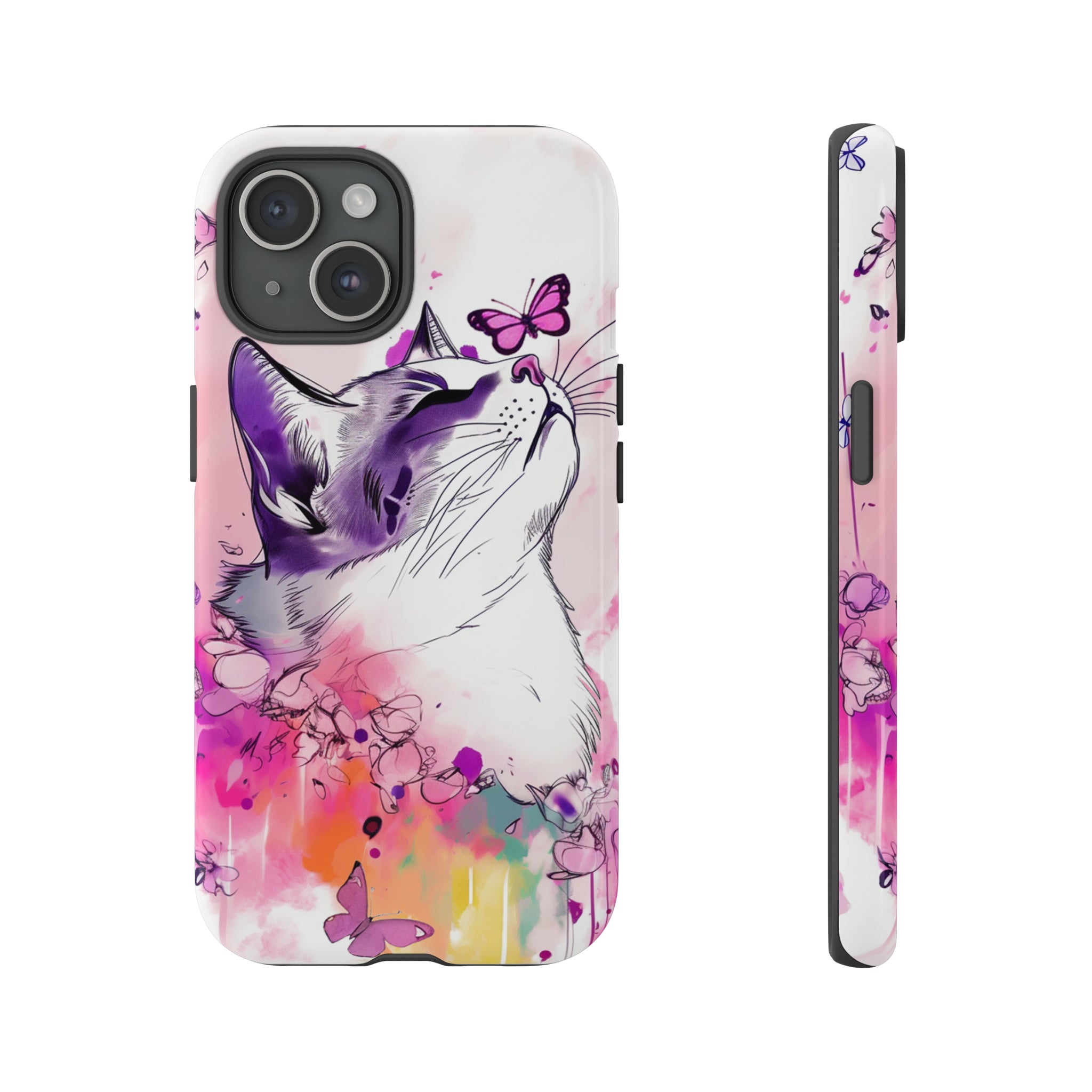 Whimsical Cat Phone Case