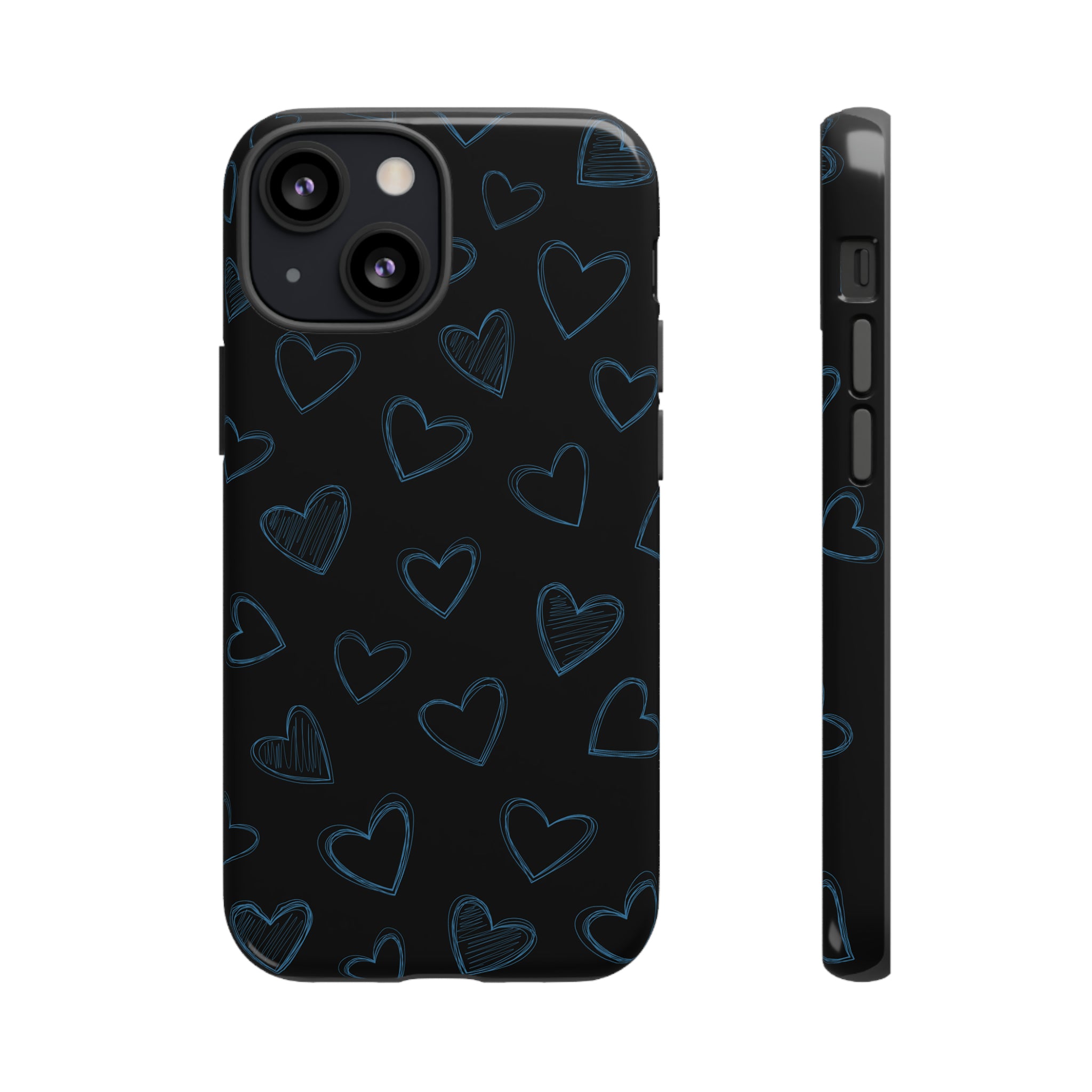 Black Hearts Phone Case