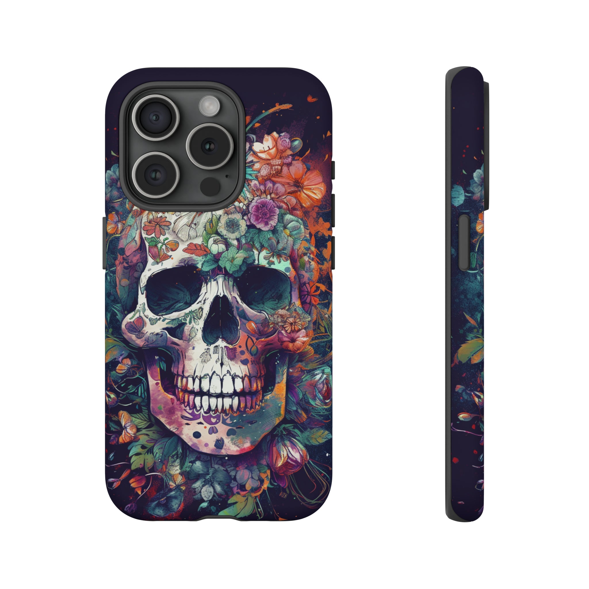 Floral Skull Phone Case