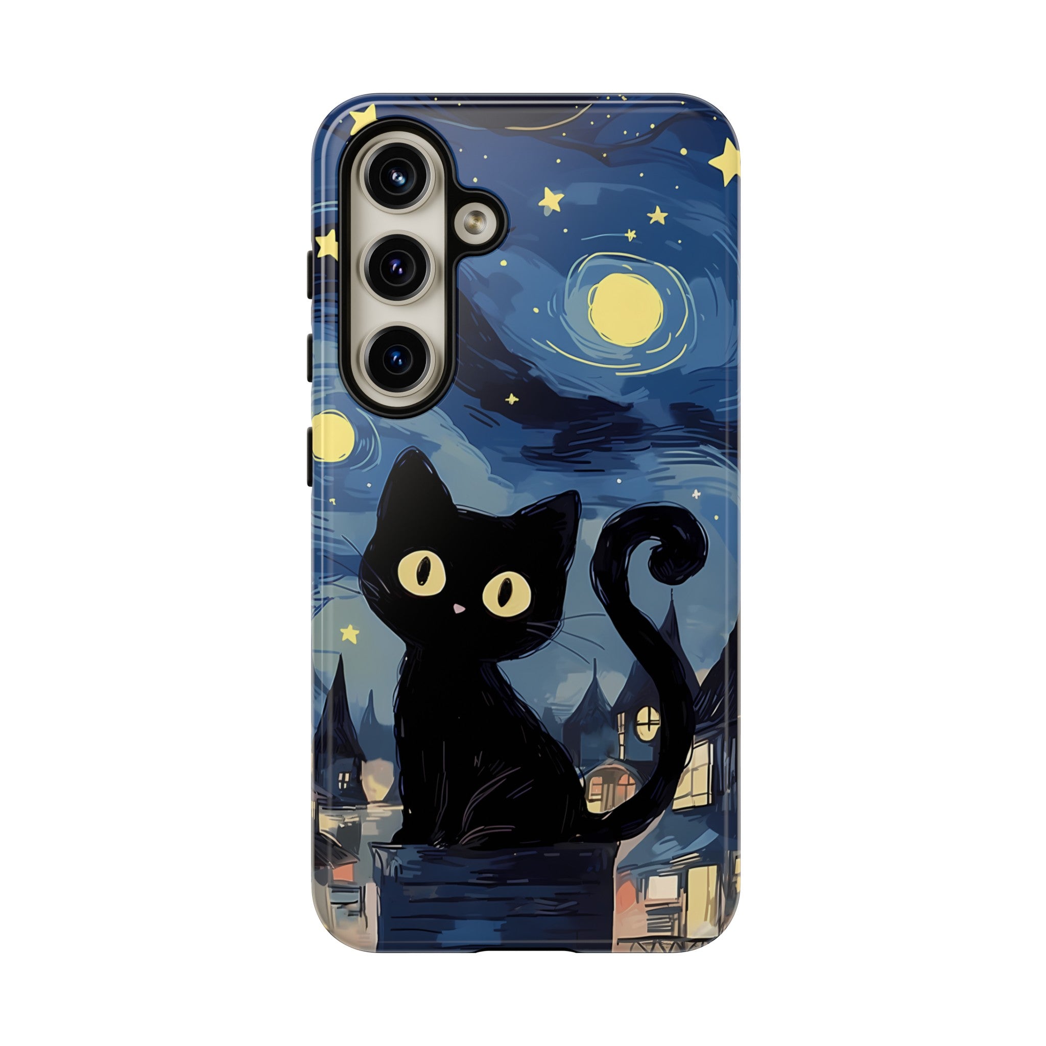 Cat Starry Night